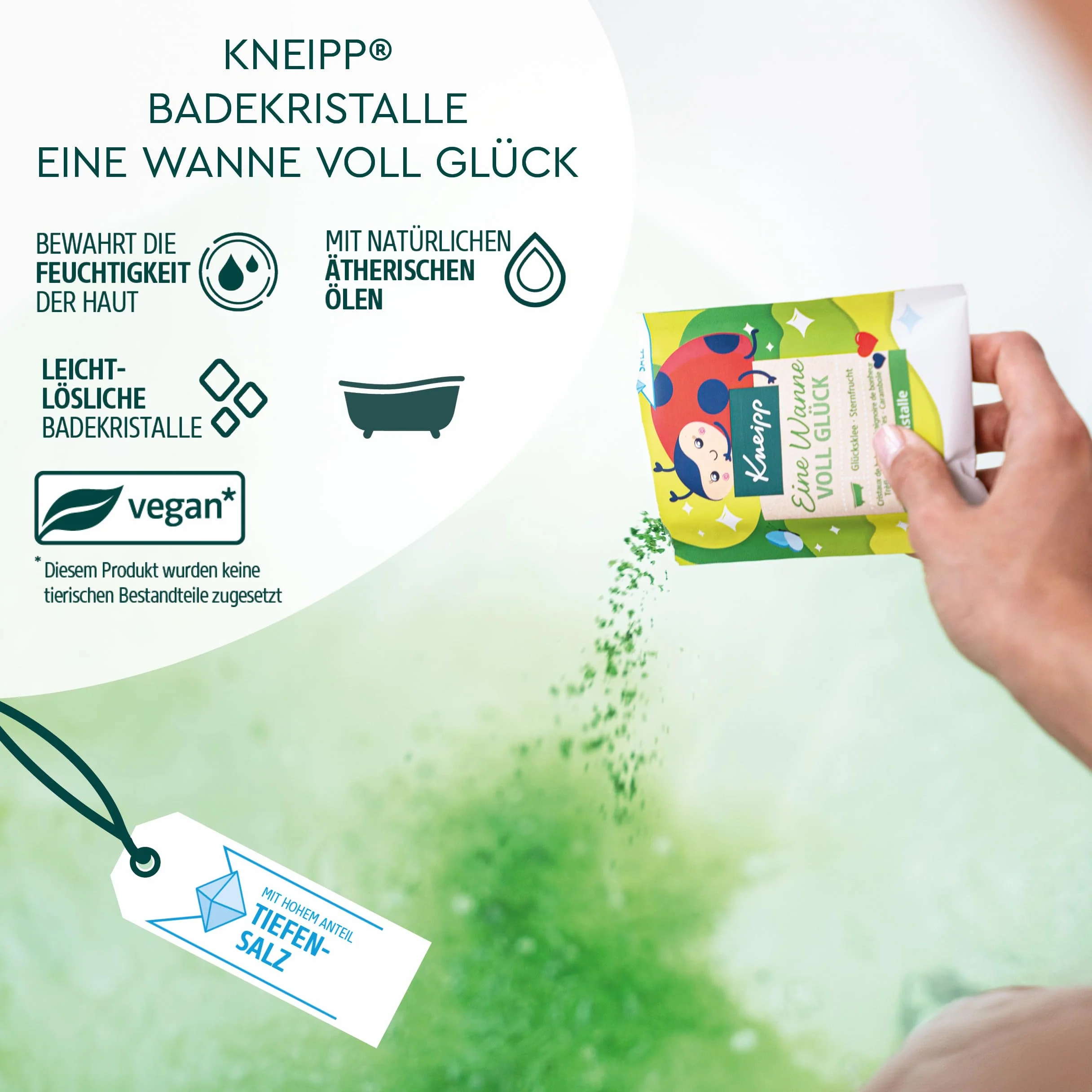 Kneipp Kryształy Kąpielowe, Wielokolorowy, 60 g