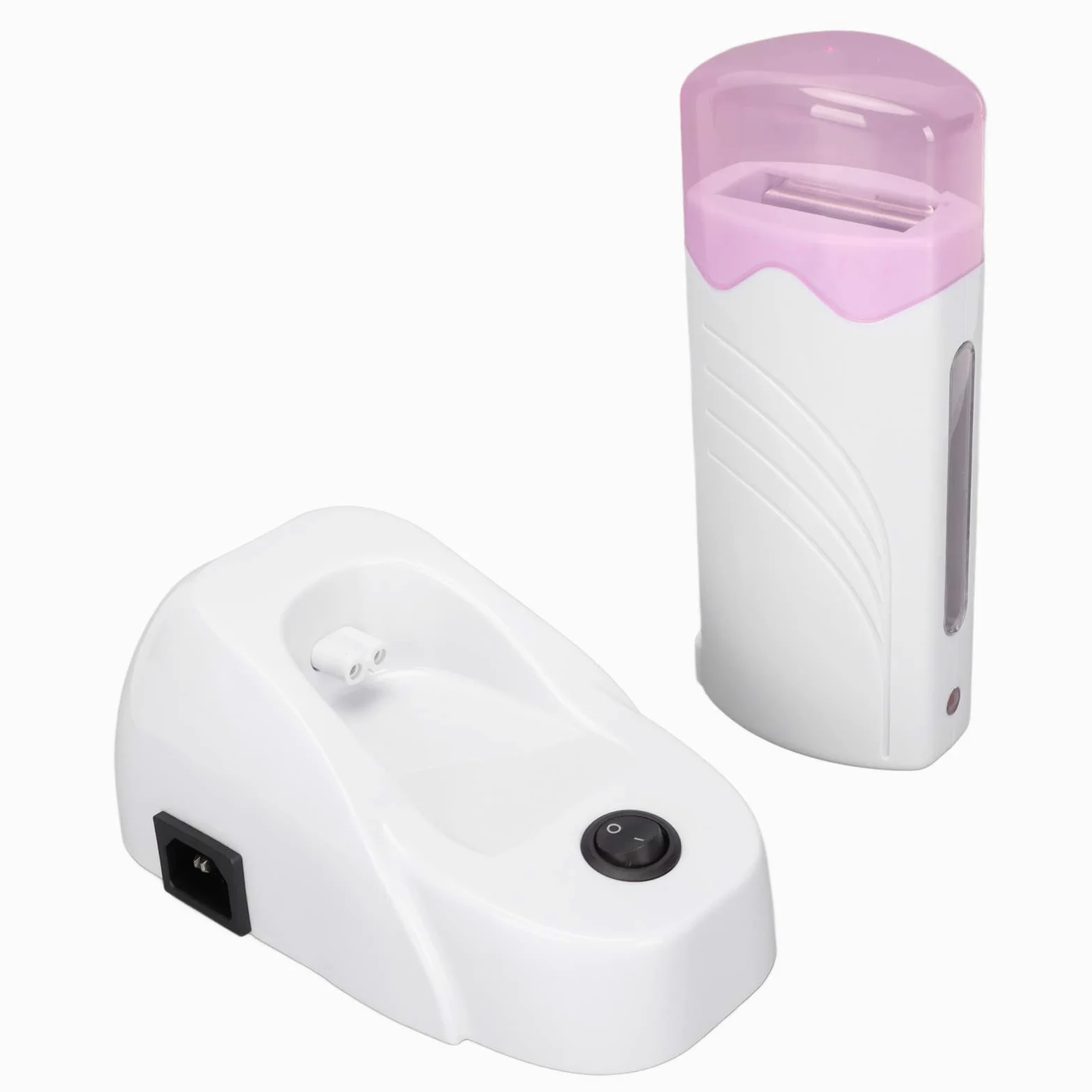 Roll On Wax Warmer Maszyna do Podgrzewania Wosku, PrzenośNe UrząDzenie do Depilacji Woskiem z Rolką do Depilacji z Podstawą Grzejną