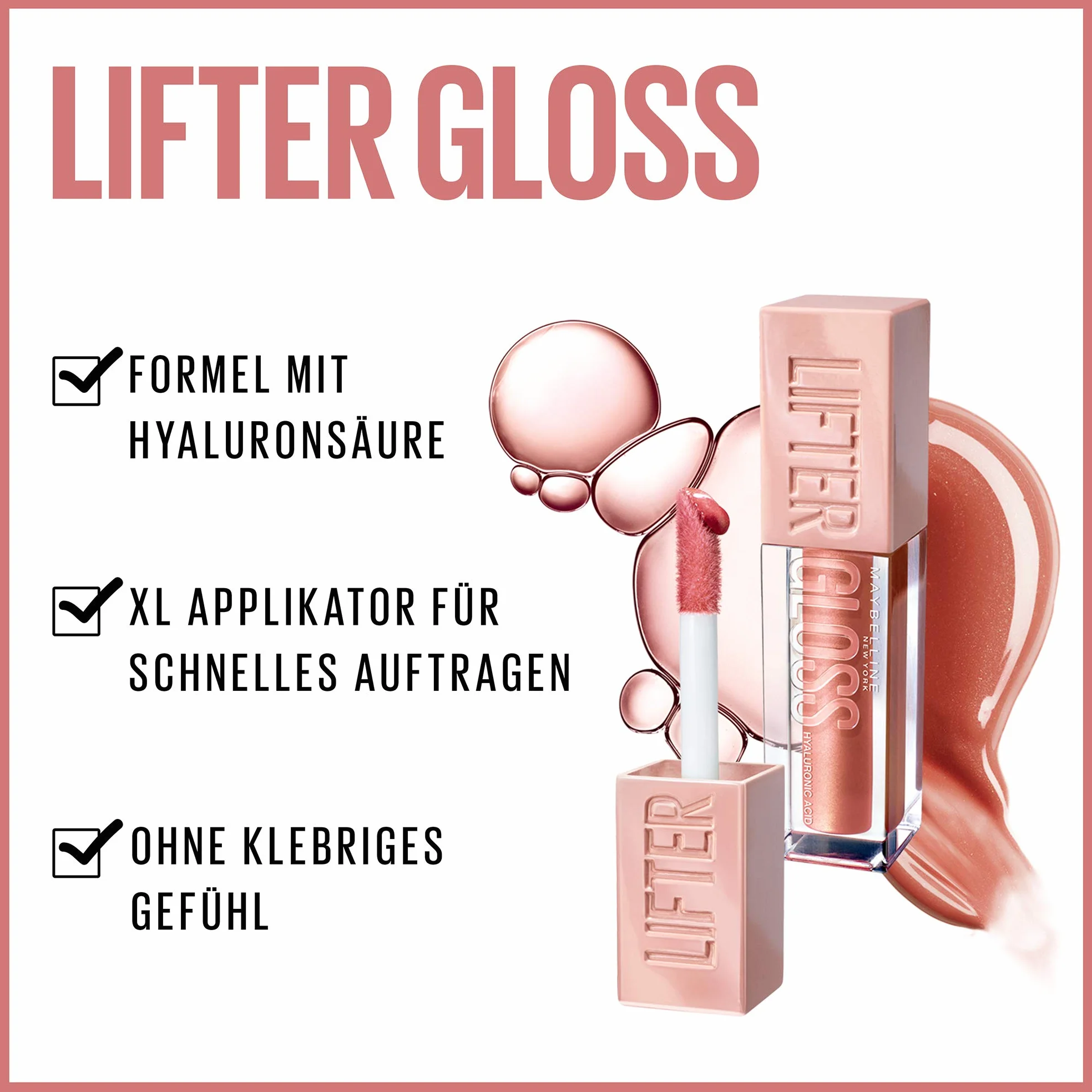 Maybelline New York Lifter Gloss 003 Moon, Błyszczyk do Ust, 5ml