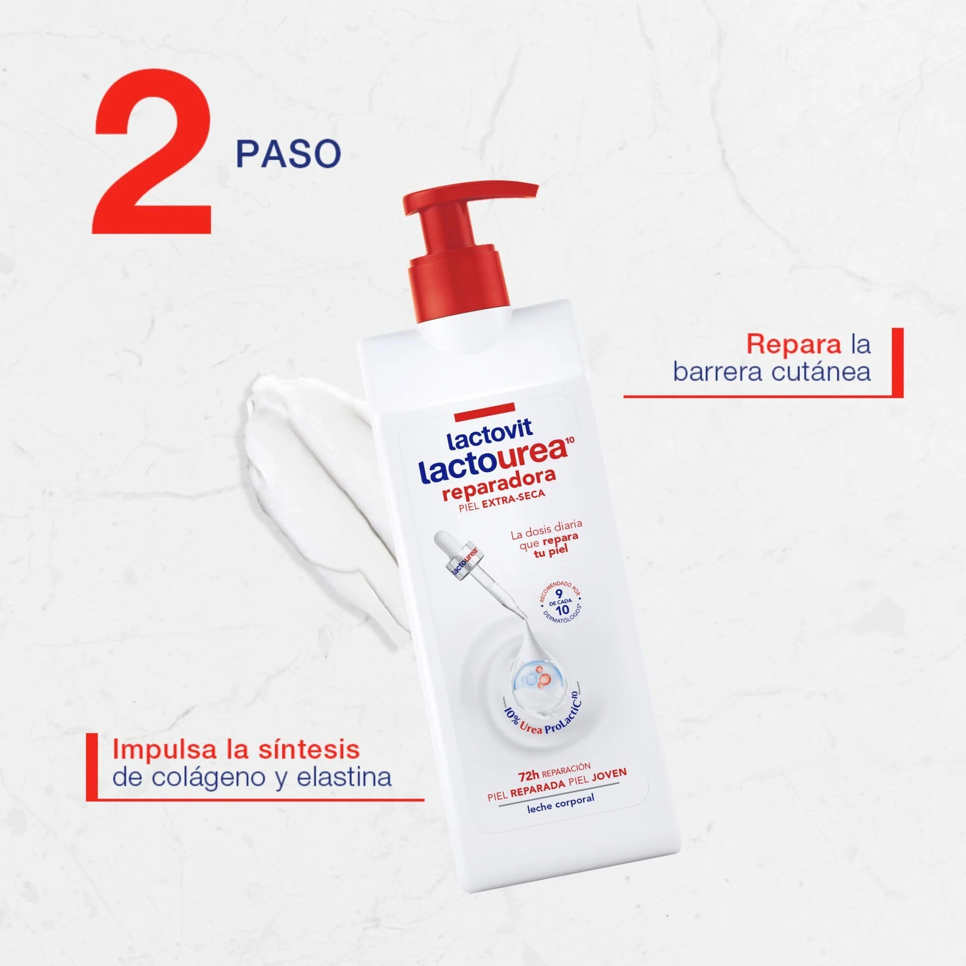 Lactovit - Laktomocznik regenerujący mleko do ciała z białkiem wapniowym, do suchej i ekstra suchej skóry - 400 ml