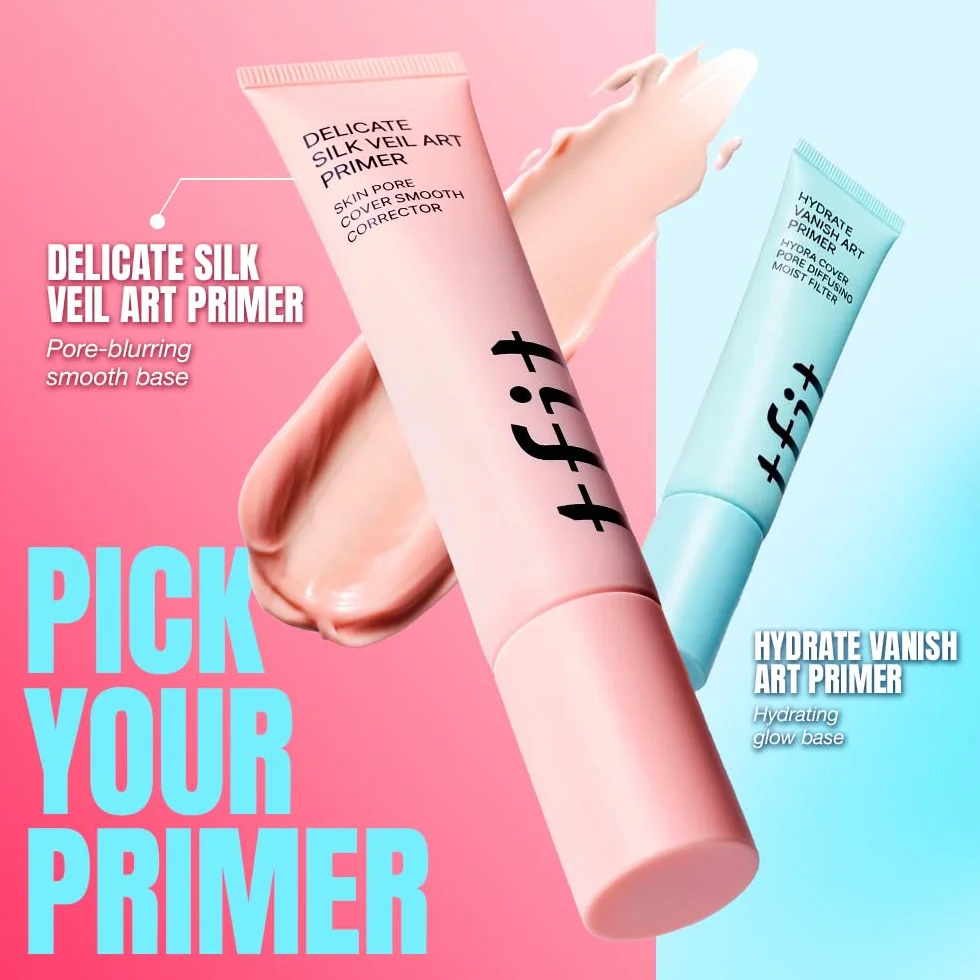 TFIT Delicate Silk Veil Art Primer Koreański podkład do makijażu bezporowa mata dla skóry tłustej lekka nawilżająca wypełniacz porów długotrwały efekt