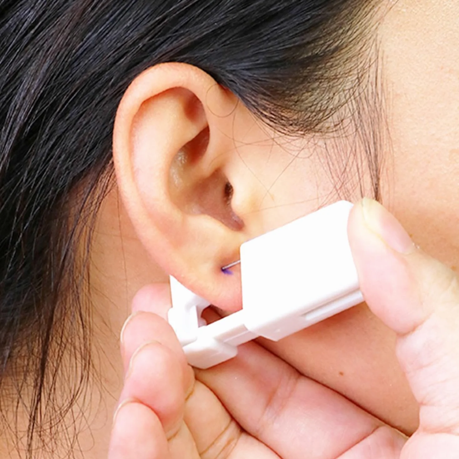 6 sztuk narzędzi do piercingu, pistolety i klipsy do piercingu, zestaw zabezpieczający, jeden rozmiar, Metal