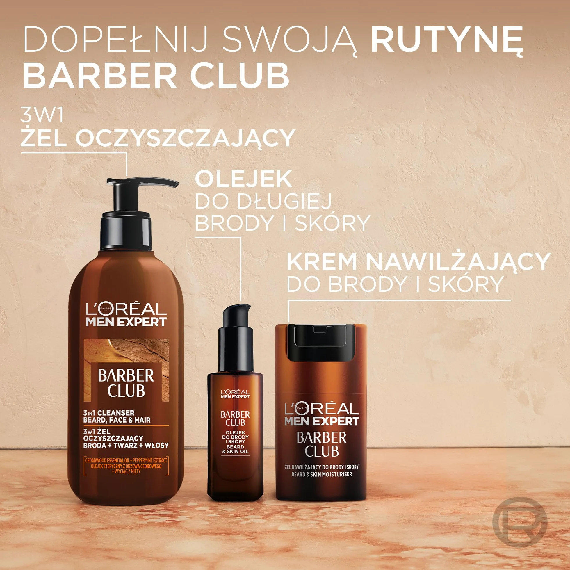 L'Oréal Paris Men Expert Barber Club Żel myjący Broda + Twarz + Włosy, 200 ml
