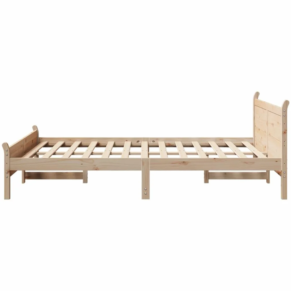 vidaXL Rama łóżka bez materaca, 160x200 cm, lite drewno sosnowe, łóżko, lozko, łóżko dwuosobowe, rama lozka, łóżko podwójne, lozko dwuosobowe