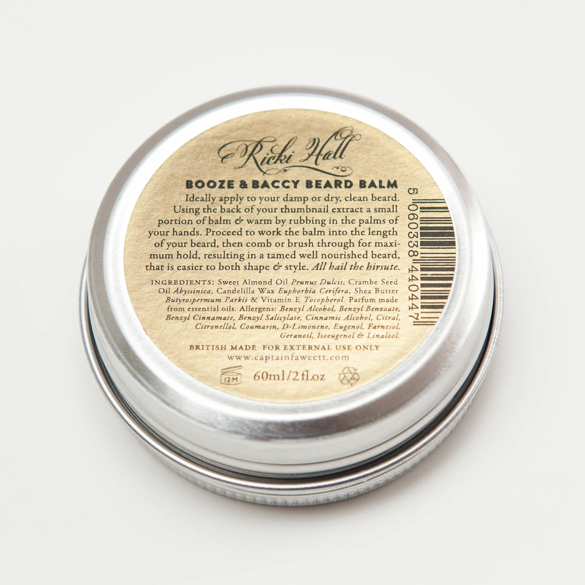CAPTAIN FAWCETT Balsam Broda Ricki Hall Booze Baccy 60ml