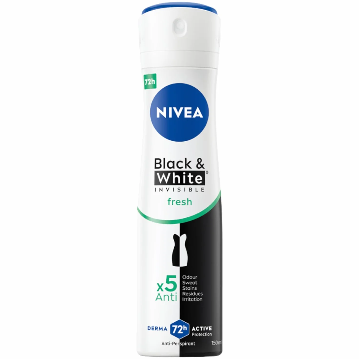 NIVEA Black & White Fresh Antyperspirant spray, 150 ml
