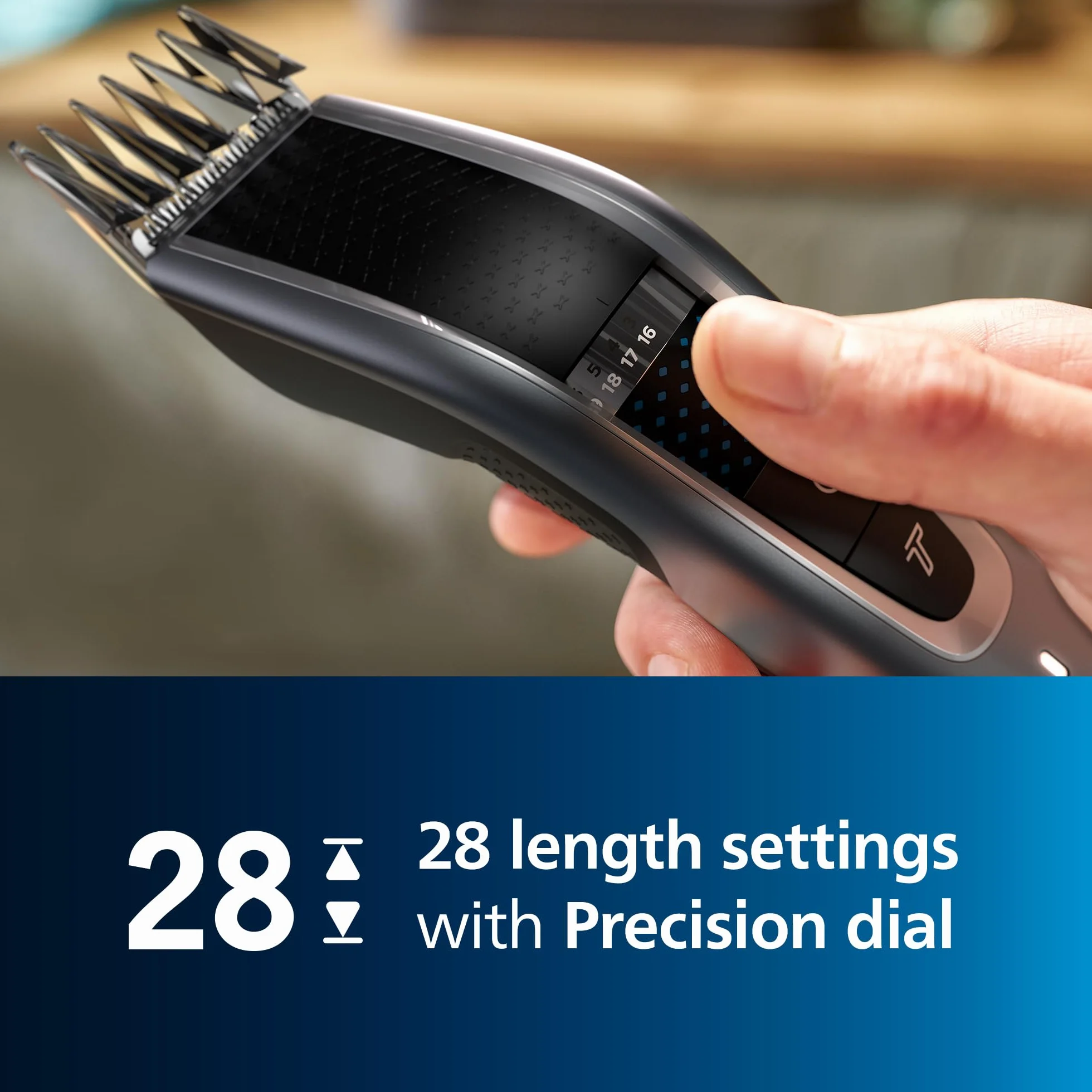 Philips S5000 maszynka do cięcia włosów Trim-n-Flow-Pro 28 ustawień 90 min baterii HC5630/15