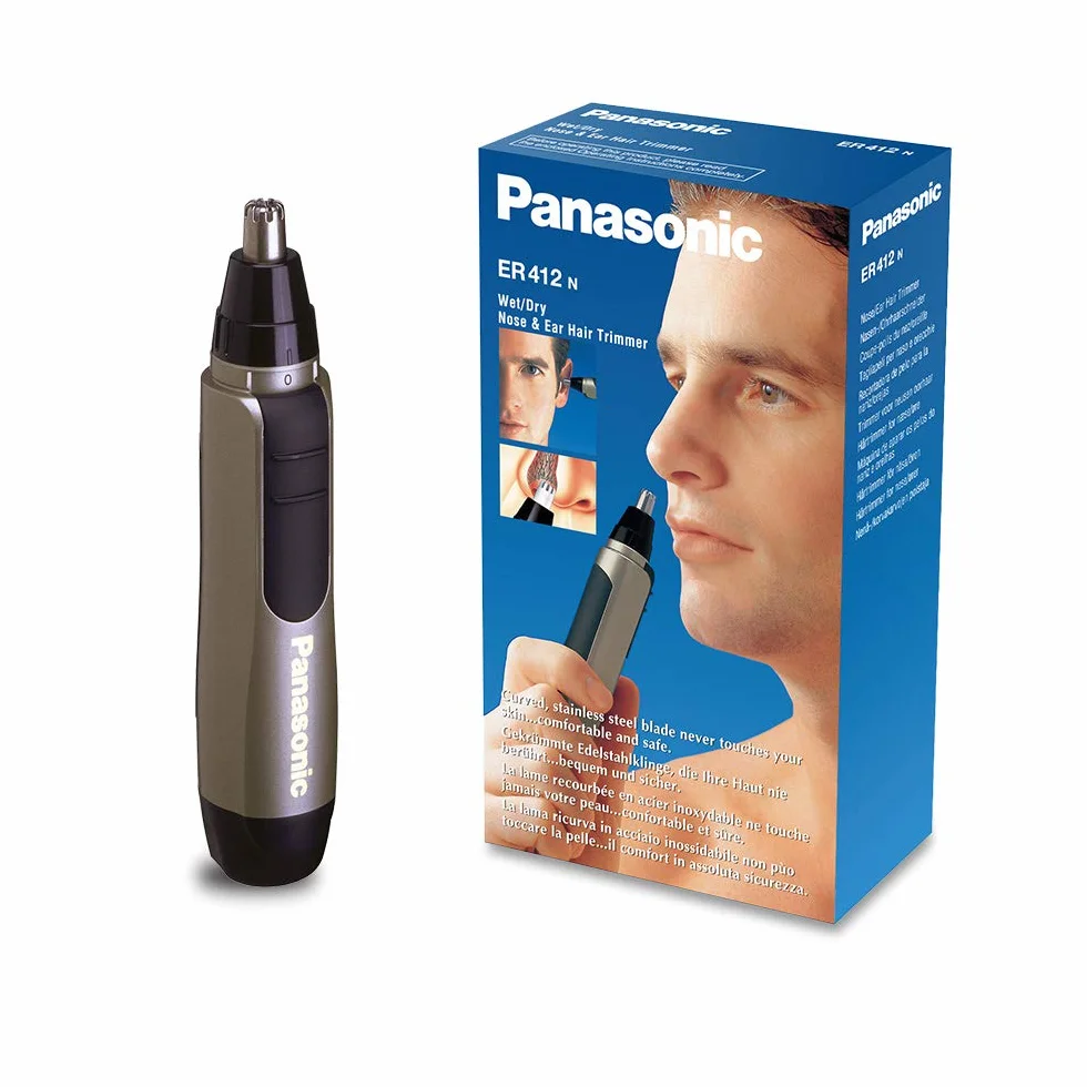 Panasonic Maszynka do włosów w nosie/uszach ER-412 z zasilaniem bateryjnym