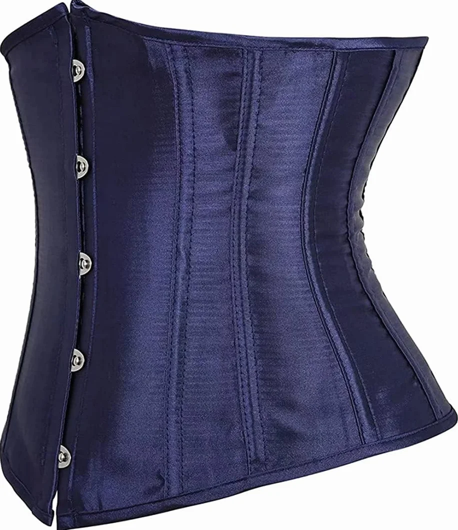 Gorset pod biustem sznurowany brokatowy trening talii plus size
