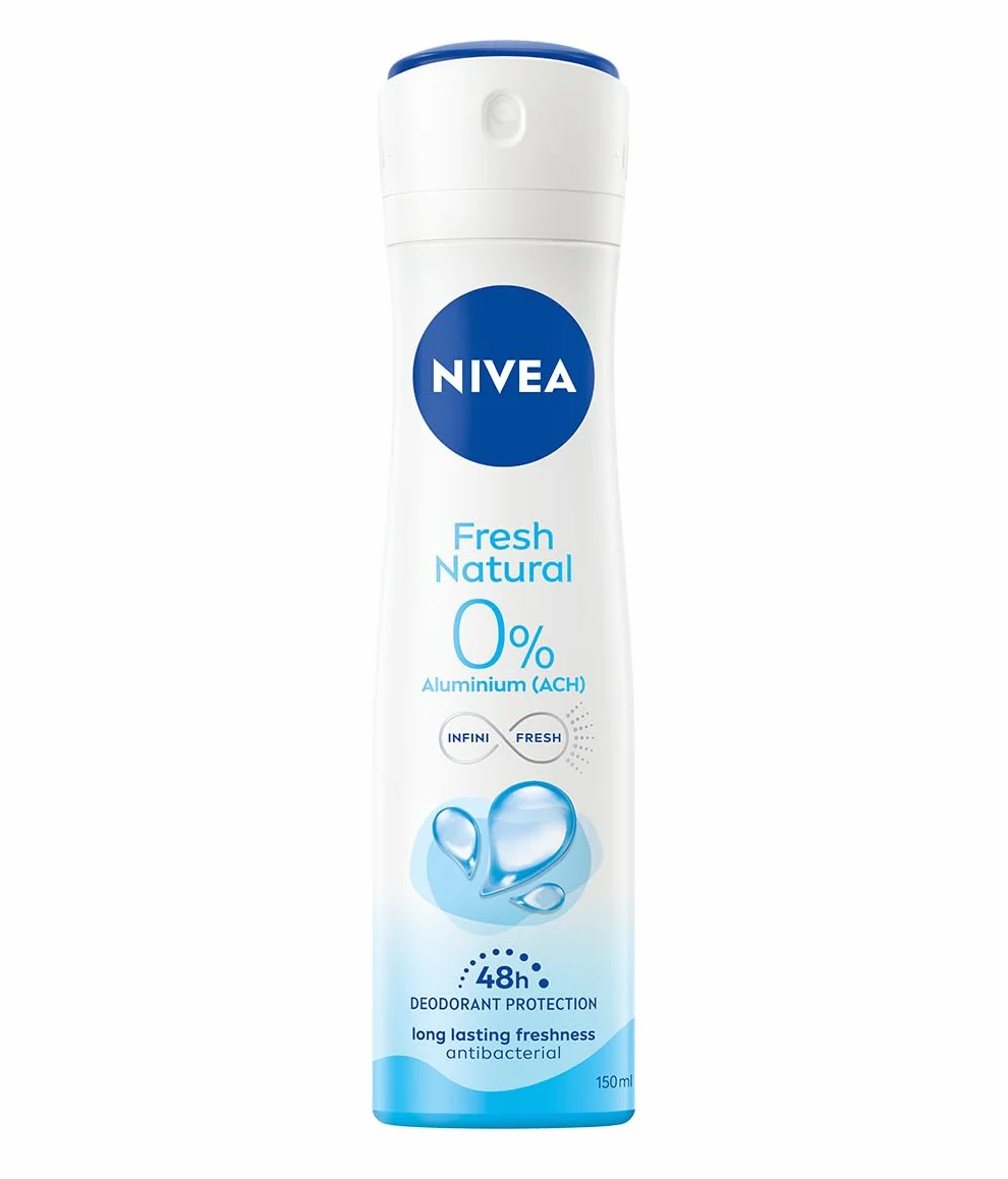 NIVEA Fresh Natural 48 H Dezodorant w sprayu dla kobiet 150 ml