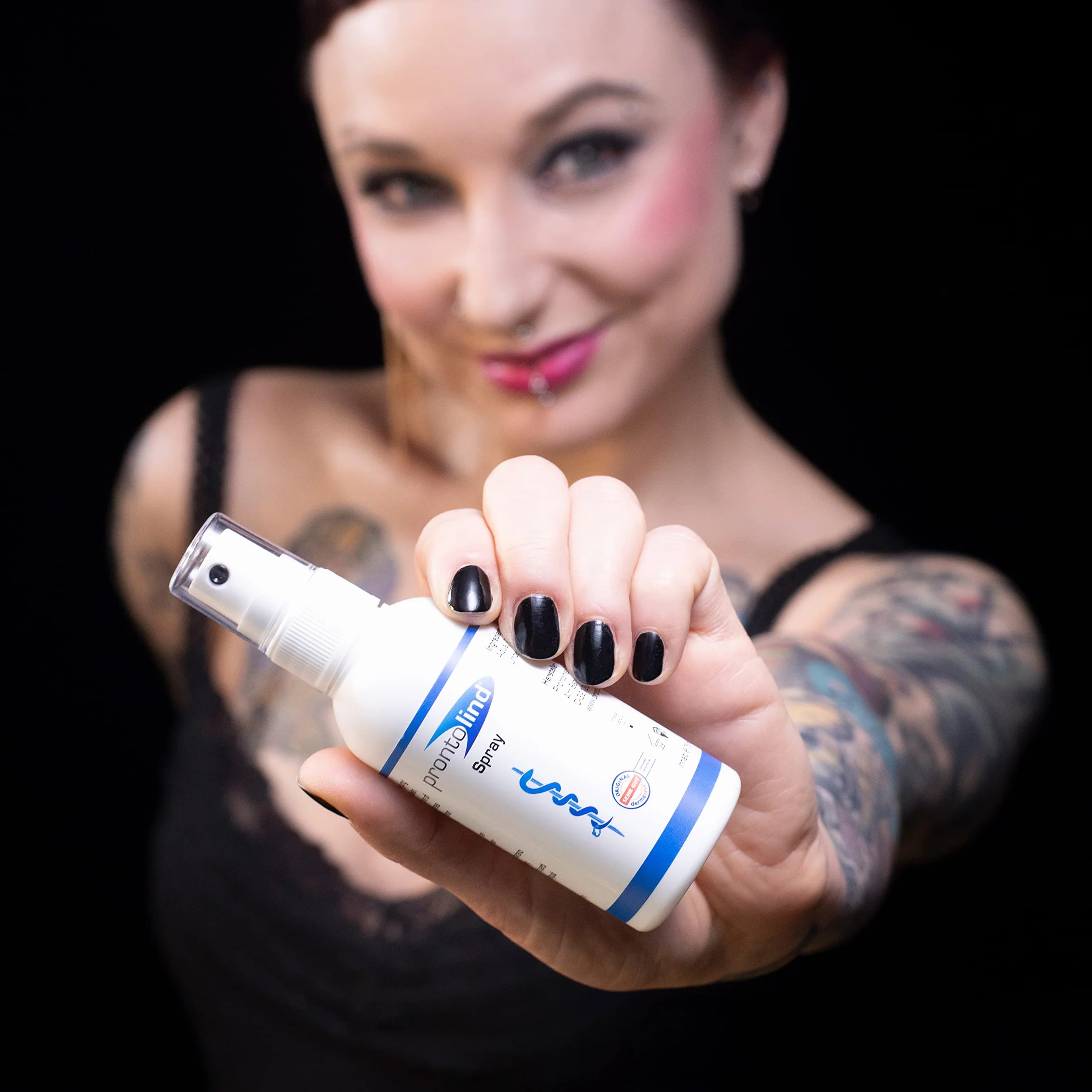 Prontolind Spray 75ml - Do antybakteryjnego czyszczenia i pielęgnacji piercingu, tuneli, zatyczek i modyfikacji ciała - Polecany przez wiodące studia piercingu!