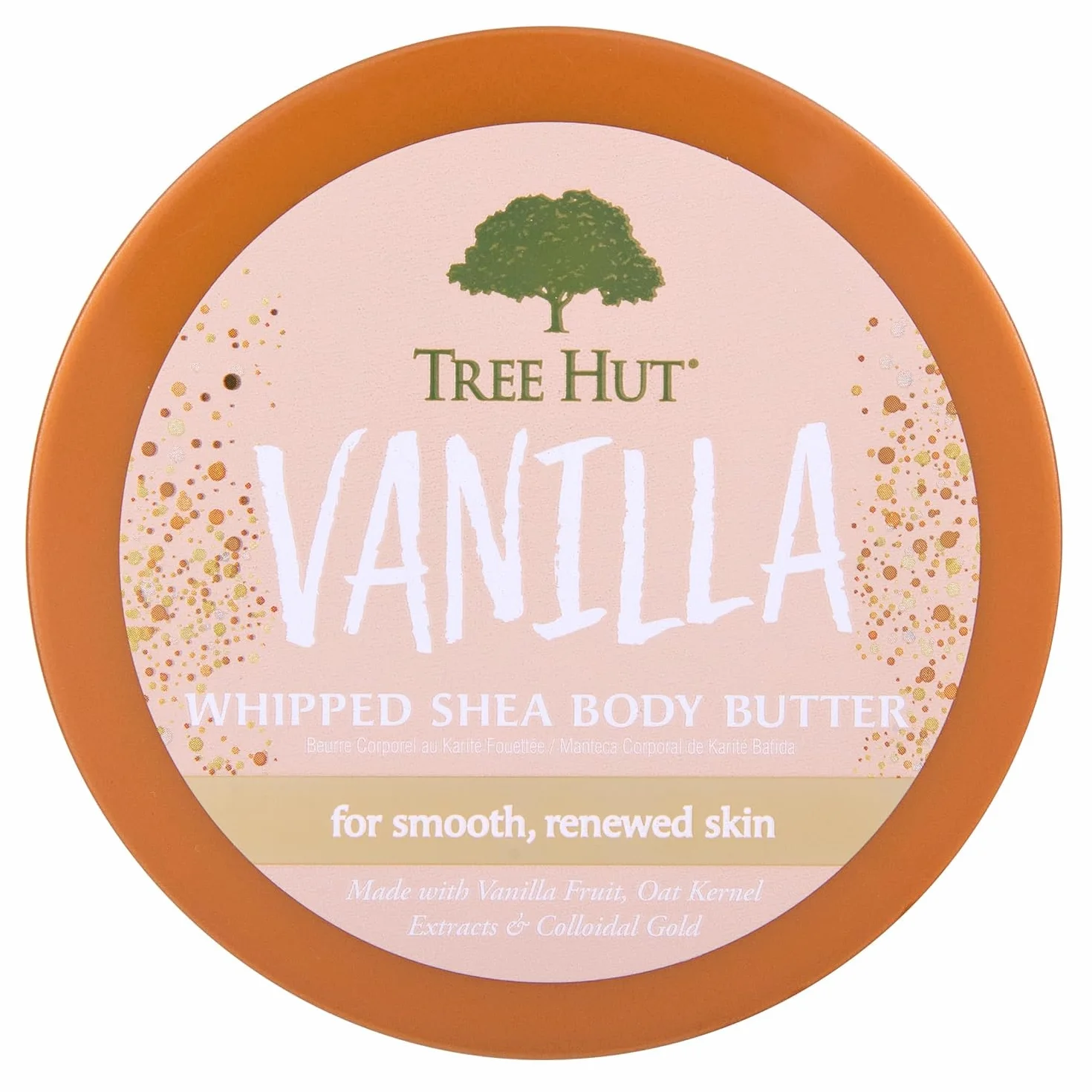 Tree Hut 2023 Nowy zestaw upominkowy aromatu waniliowego Shea Shea Peeling z ubitym masłem do ciała 2023, 26,4 uncji, 1 szt