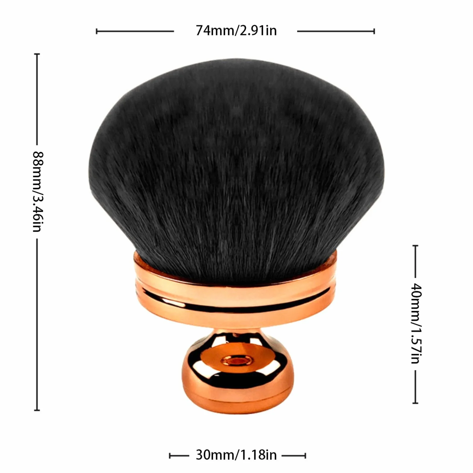 Supreme Kremowy pędzel do makijażu ciała do opalania twarzy, nóg, różu, bronzer, pędzel Kabuki, sztuczny aplikator, pędzel do podkładu, dziewczęcy pędzel do włosów 2025 (04 D, jeden rozmiar)