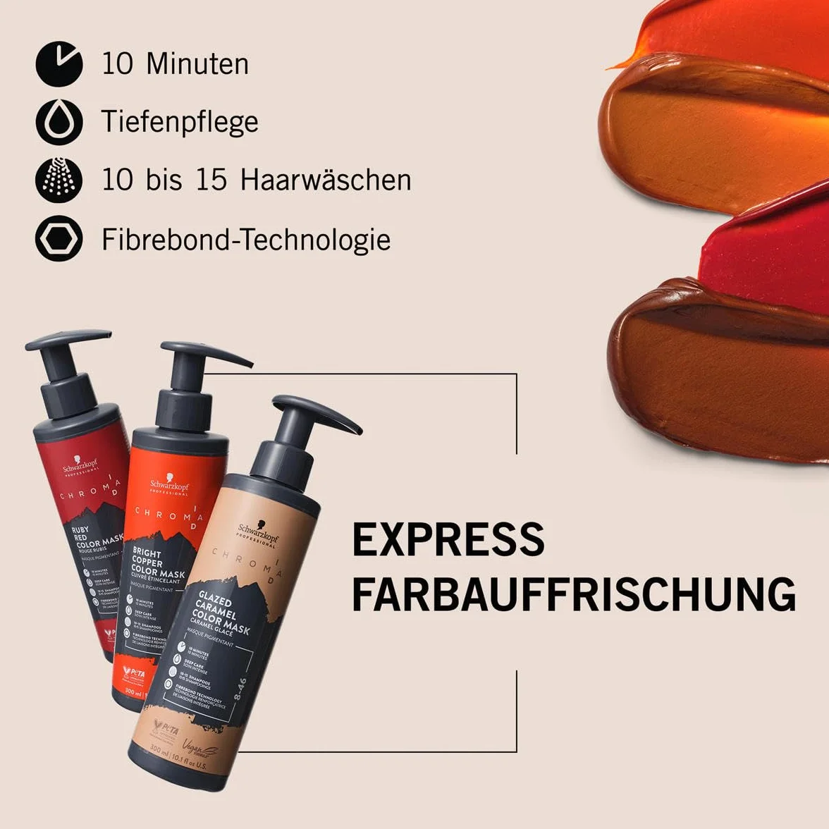 Schwarzkopf Professional Chroma ID Maska do włosów koloryzująca 9,5-19 Różana 250ml