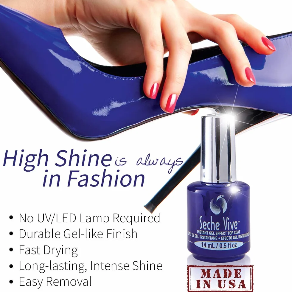 Seche Vive Instant Gel Effect Top Coat 14 ml