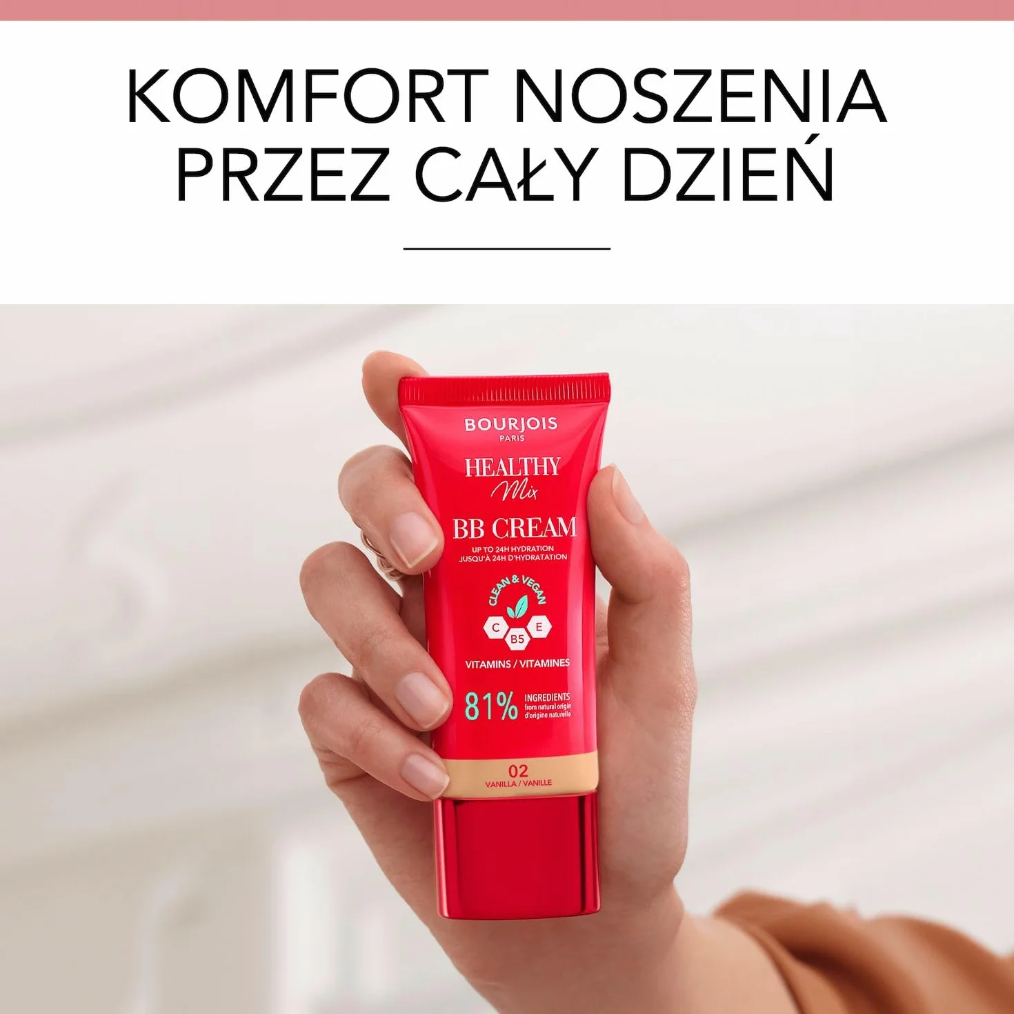 Bourjois Healthy Mix kryjący krem BB z kompleksem witamin C, E i B5 nr 01 Ivory, 30 ml