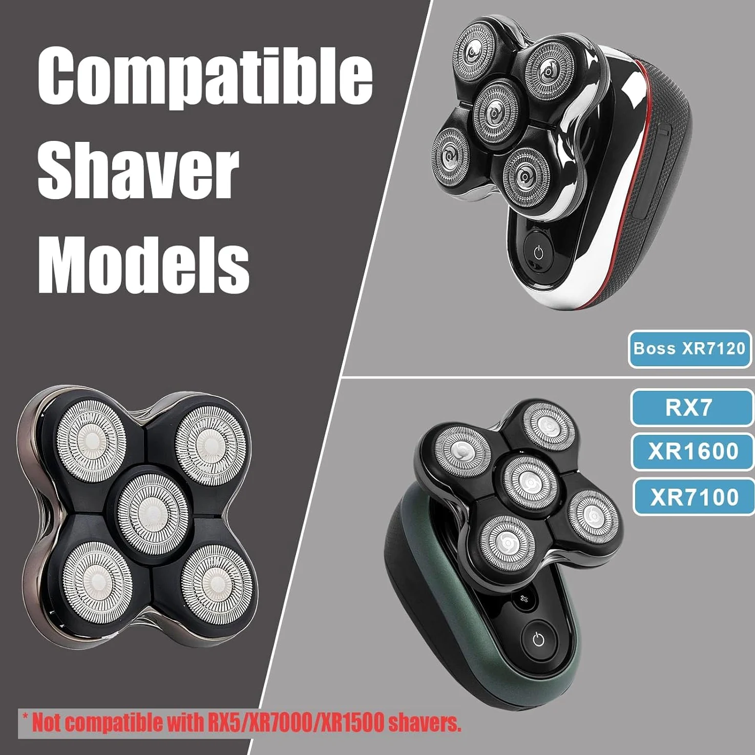Wymienna głowica golarki XR7000 Balder Pro kompatybilna z Remington Balder Pro XR1600/Rx7/boss X R7120 (XR7/3PACK)