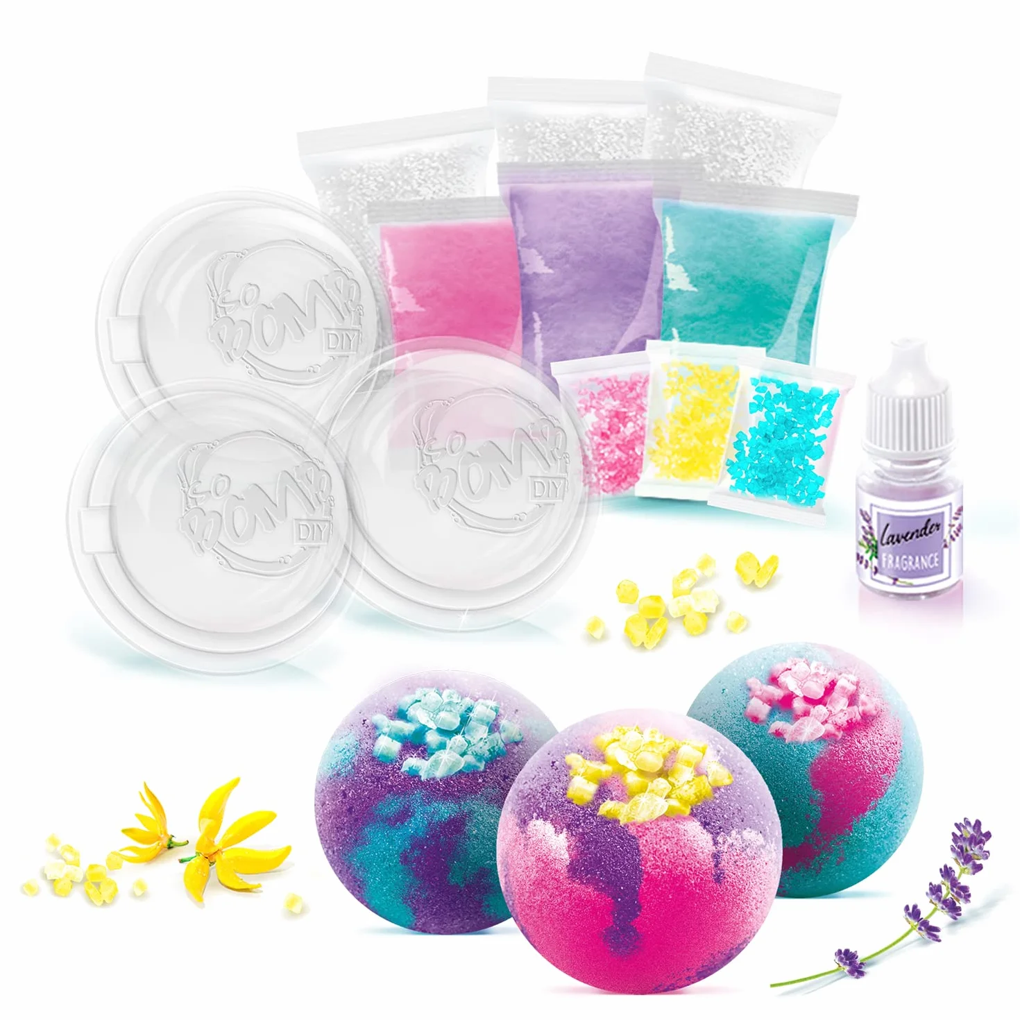 Canal Toys - Tak Bomb DIY-Zestaw do tworzenia 3 musujących kulek do kąpieli - Aromaterapia Bath 3 Pack-BBD 039, Wielokolorowy
