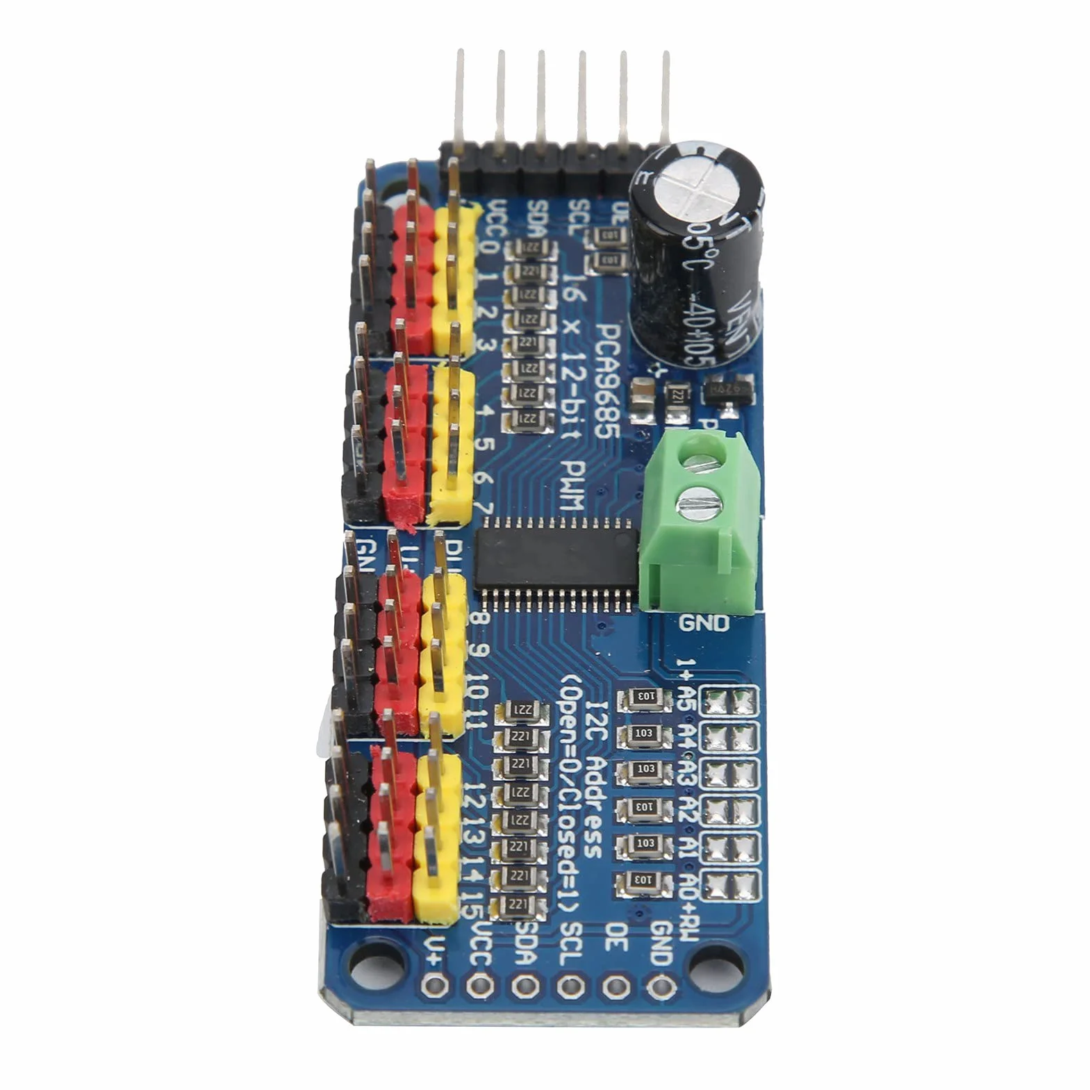 PWM Servo Driver Board z 16-kanałowym Napędem Silnikowym, Odpowiedni dla Entuzjastów Robotyki