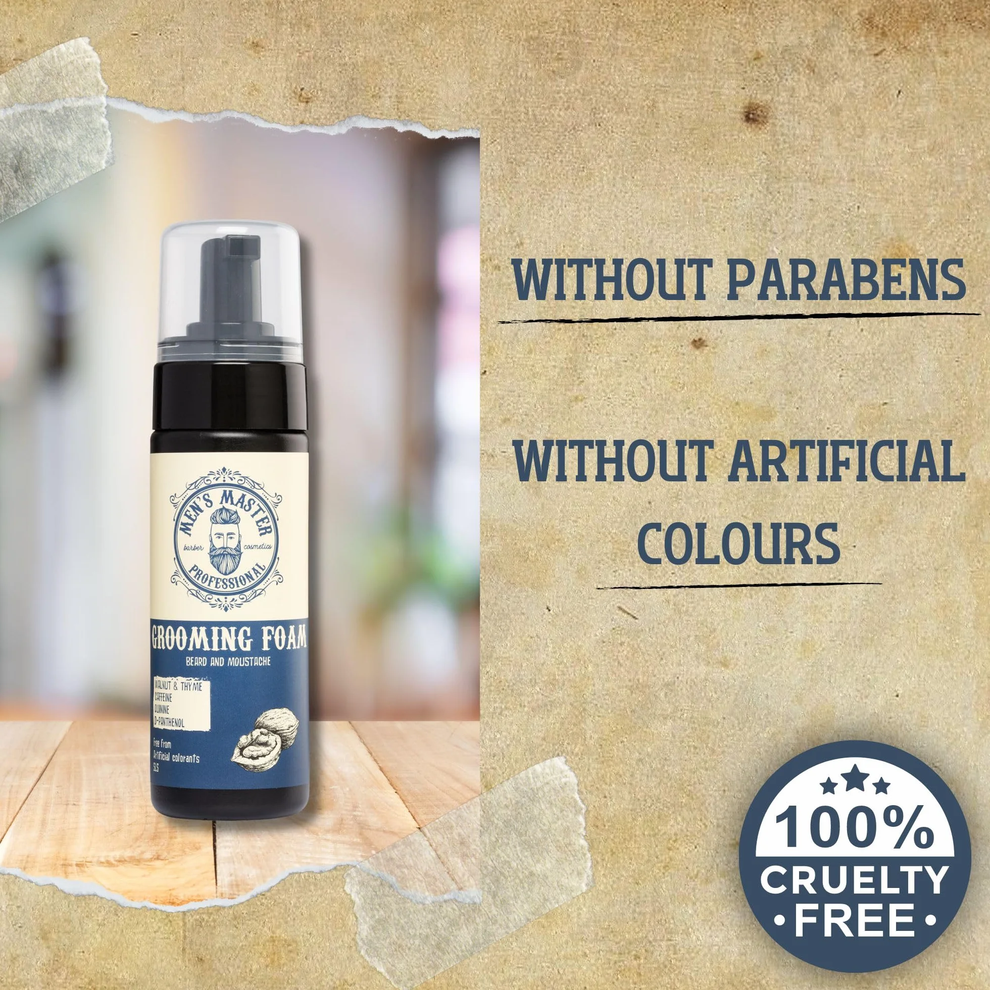 Pianka nawilżająca do brody i wąsów 150 ml