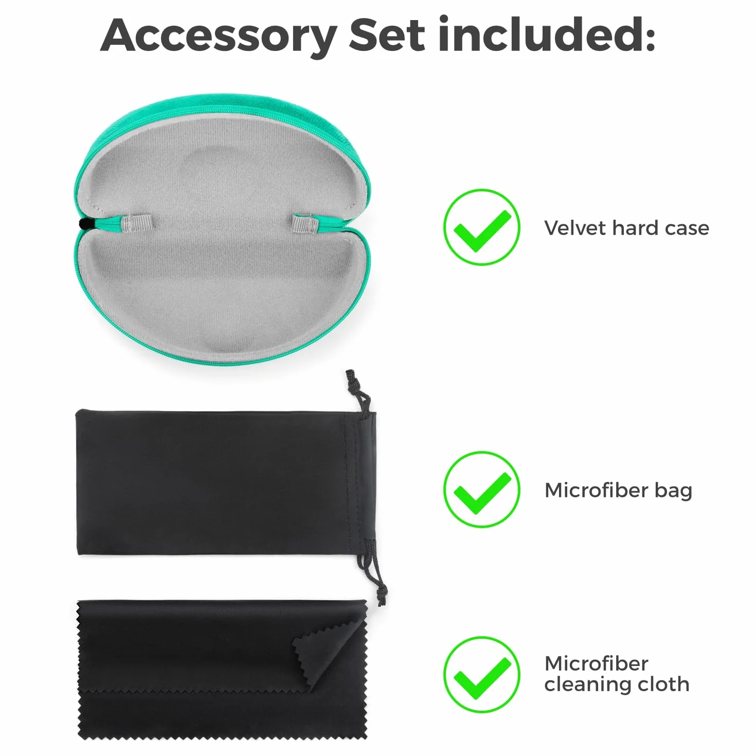 Brillenetui Hardcase Hartschalen Etui Brillentasche (aus Samt Stoff)