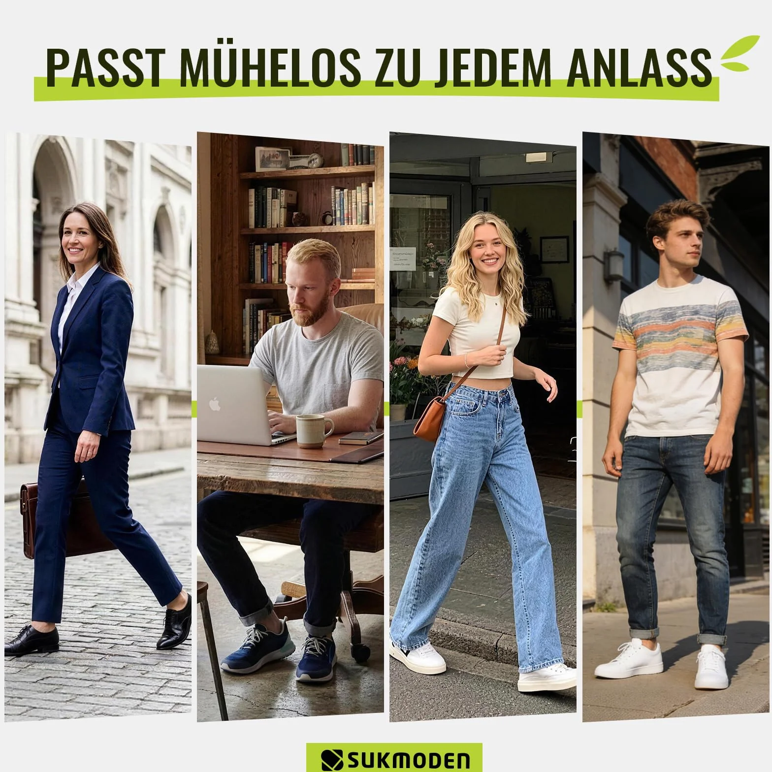 SukModen Bambusowe stopki niewidoczne unisex 8 par, antypoślizgowe skarpetki no show z silikonem, oddychające skarpetki z bambusa do sneakersów, mokasynów, półbutów i butów oxford
