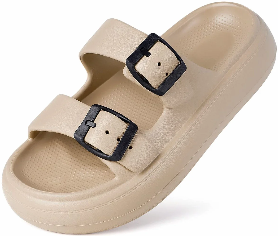 Gaatpot Kąpielówka Dzieci Dziewczyna Klapki Buty Plażowe i Basen Regulowane Podwójne Klamra Sandały Przeciwpoślizgowe, Persimmon, 37/38 EU
