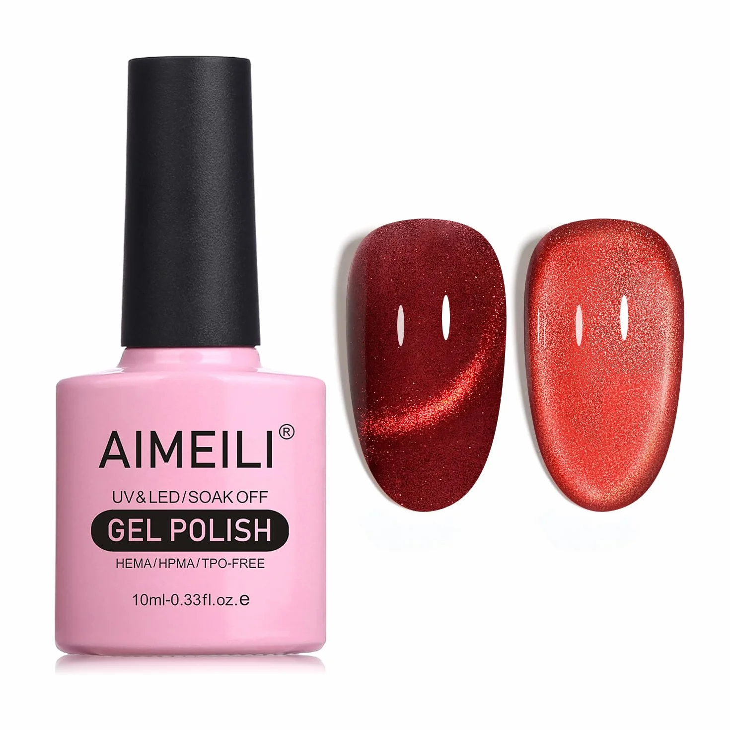 AIMEILI Hema Free Cat Eye Gel Lakier do paznokci UV LED Gellack Soak Off Vegan Cruelty-Free Gel Polish 10 ml (731)