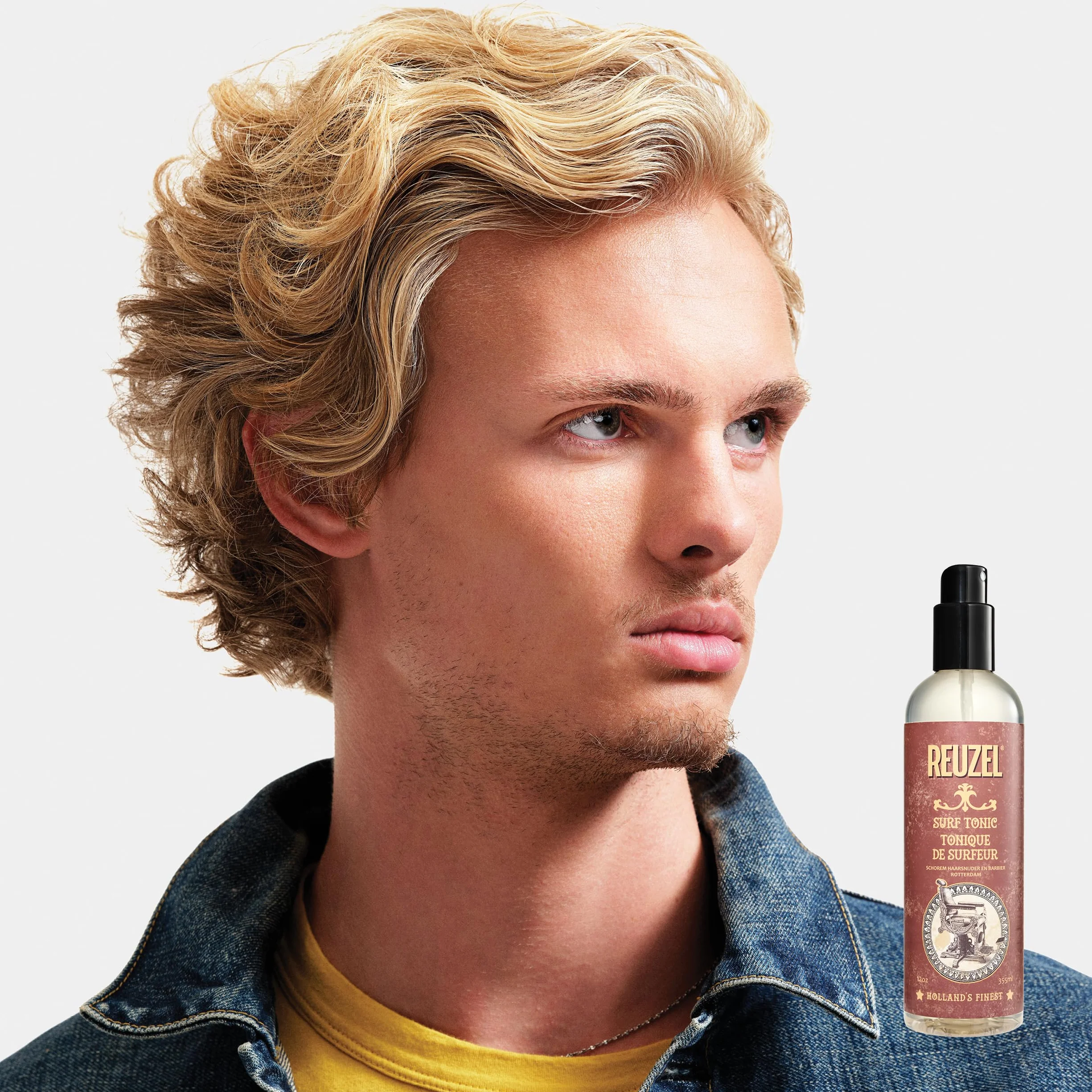 Reuzel Surf Tonic Hairlakier 355 ml - Bezzapachowy - Dodaje przyczepności, tekstury i objętości