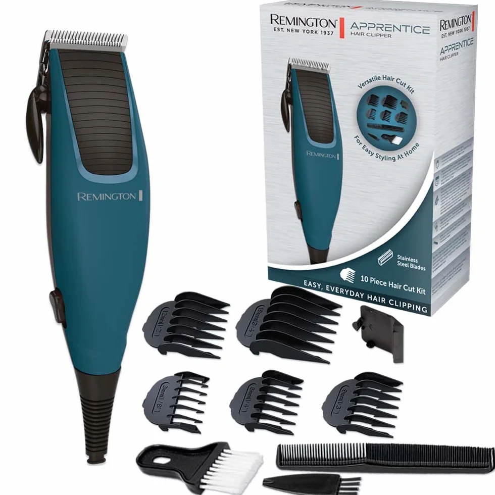Remington maszynka do włosów HC5020, stal nierdzewna, 5 nakładek 3-18mm, zestaw 10-elementowy
