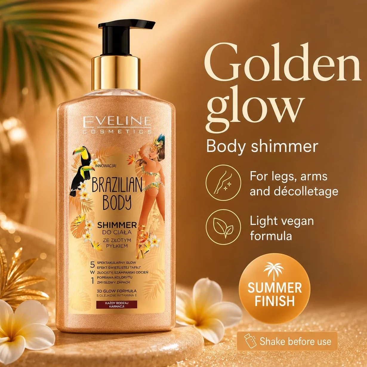 Eveline Cosmetics Brazilian Body Shimmer olejek do ciała