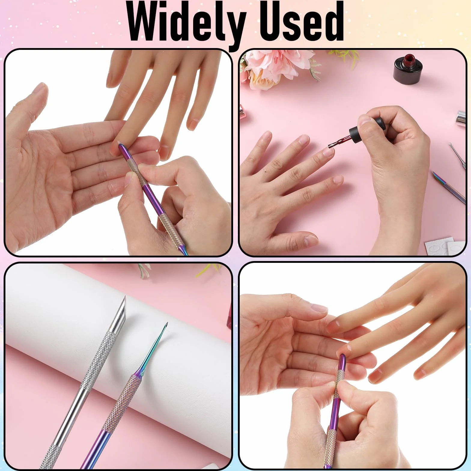 2 szt. trymer do skórek, narzędzie do usuwania skórek, podwójna głowica, narzędzie do usuwania pętli, zestaw do manicure dla profesjonalnych manikiurzystów, do salonu domowego, na loterię
