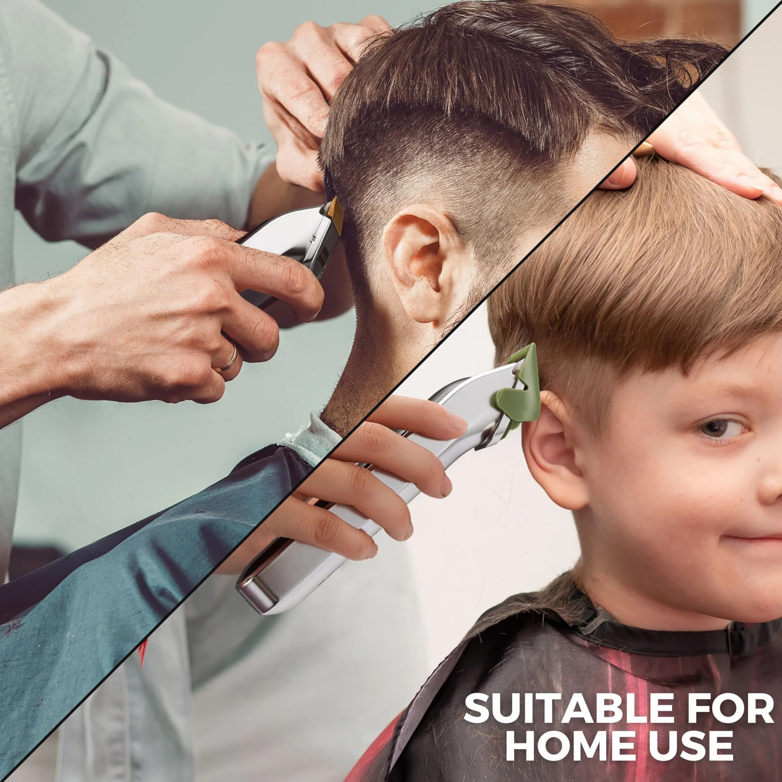 BarberBoss Profesjonalny trymer do twarzy do brody i włosów, kompaktowa konstrukcja, precyzyjne pokrętło, 2 ustawienia prędkości, ładowanie USB, ostrze ceramiczne i tytanowe, wyświetlacz LED, QR-2089