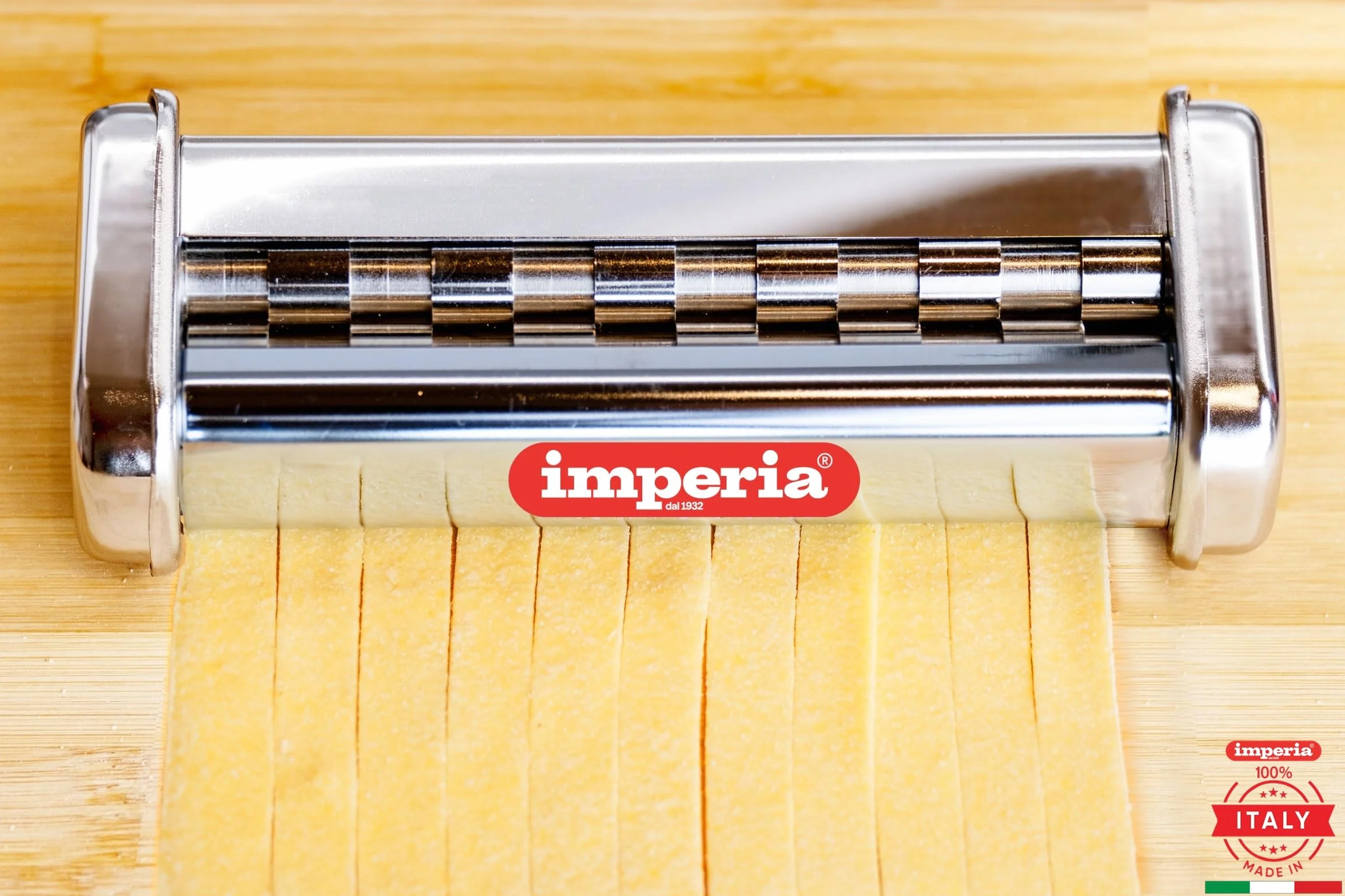 Imperia Simplex Titania Accessorio Maszyna do makaronu: Made in Italy. Akcesoria kuchenne ze stali do świeżego ciasta. Kompatybilny z maszynami do makaronu Imperia. (Lasagnette)