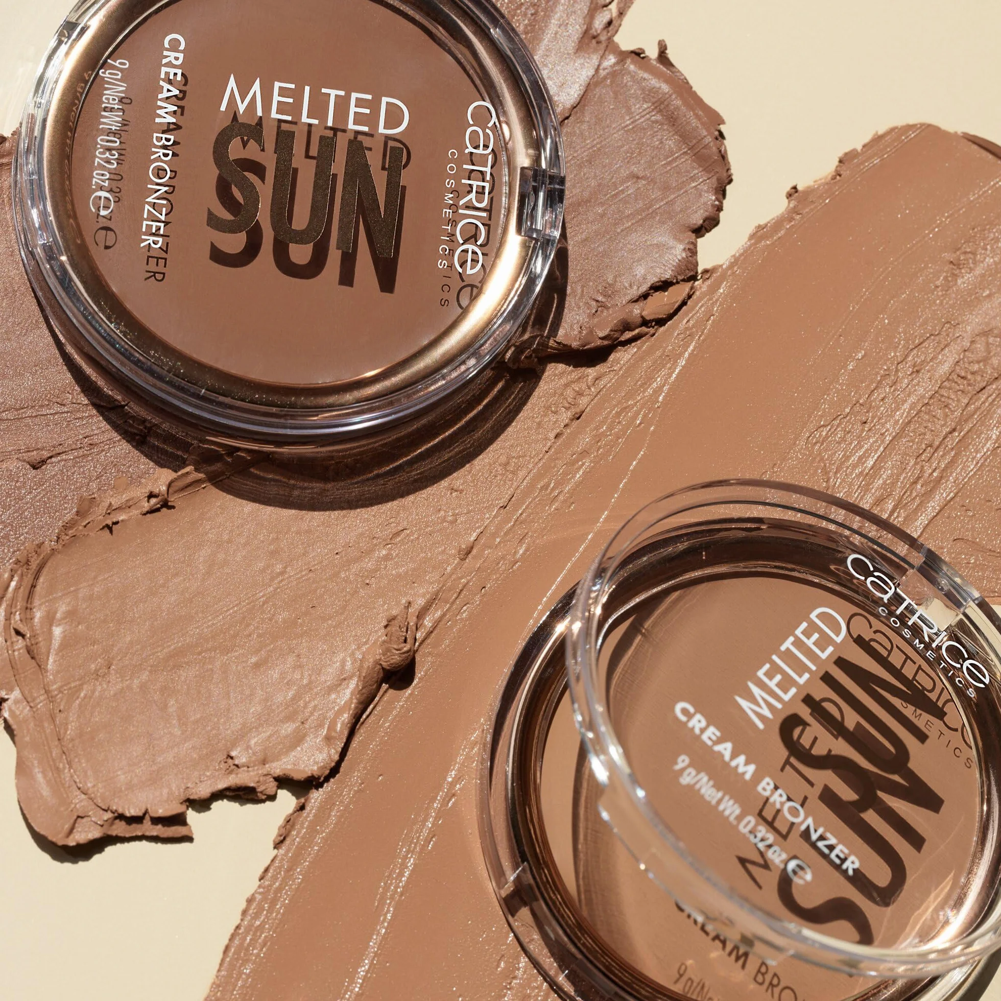 Catrice Melted Sun Cream Bronzer, nr 020, brązowy, definiujący, natychmiastowy efekt, naturalny, matowy, wegański, bezolejowy, bez perfum, bez alkoholu, 1 opakowanie (9 g)