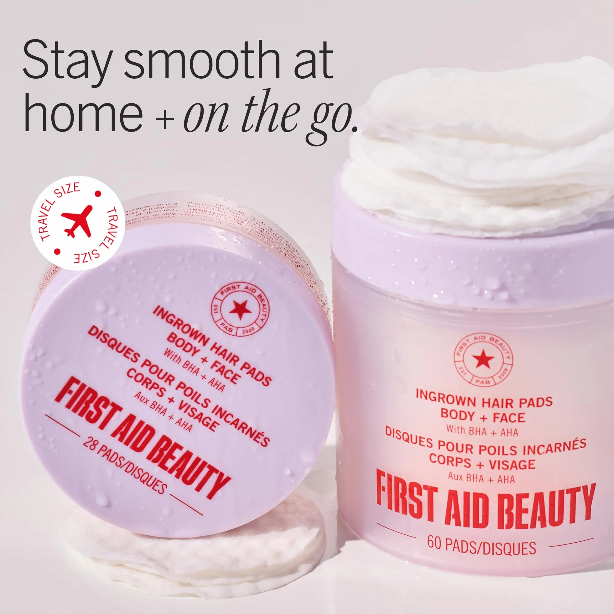 First Aid Beauty Płatki na wrastające włoski BHA AHA po goleniu złuszczające skórę pod pachami