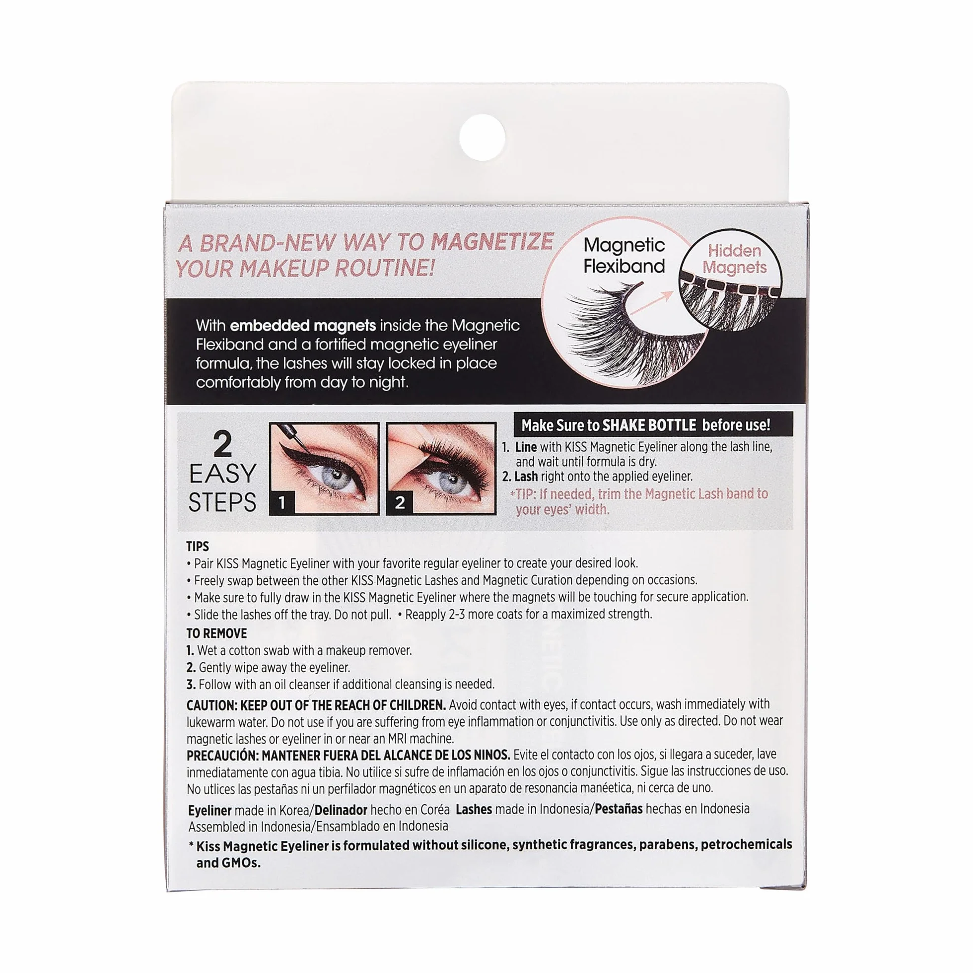 KISS rzęsy magnetyczne zestaw Charm eyeliner