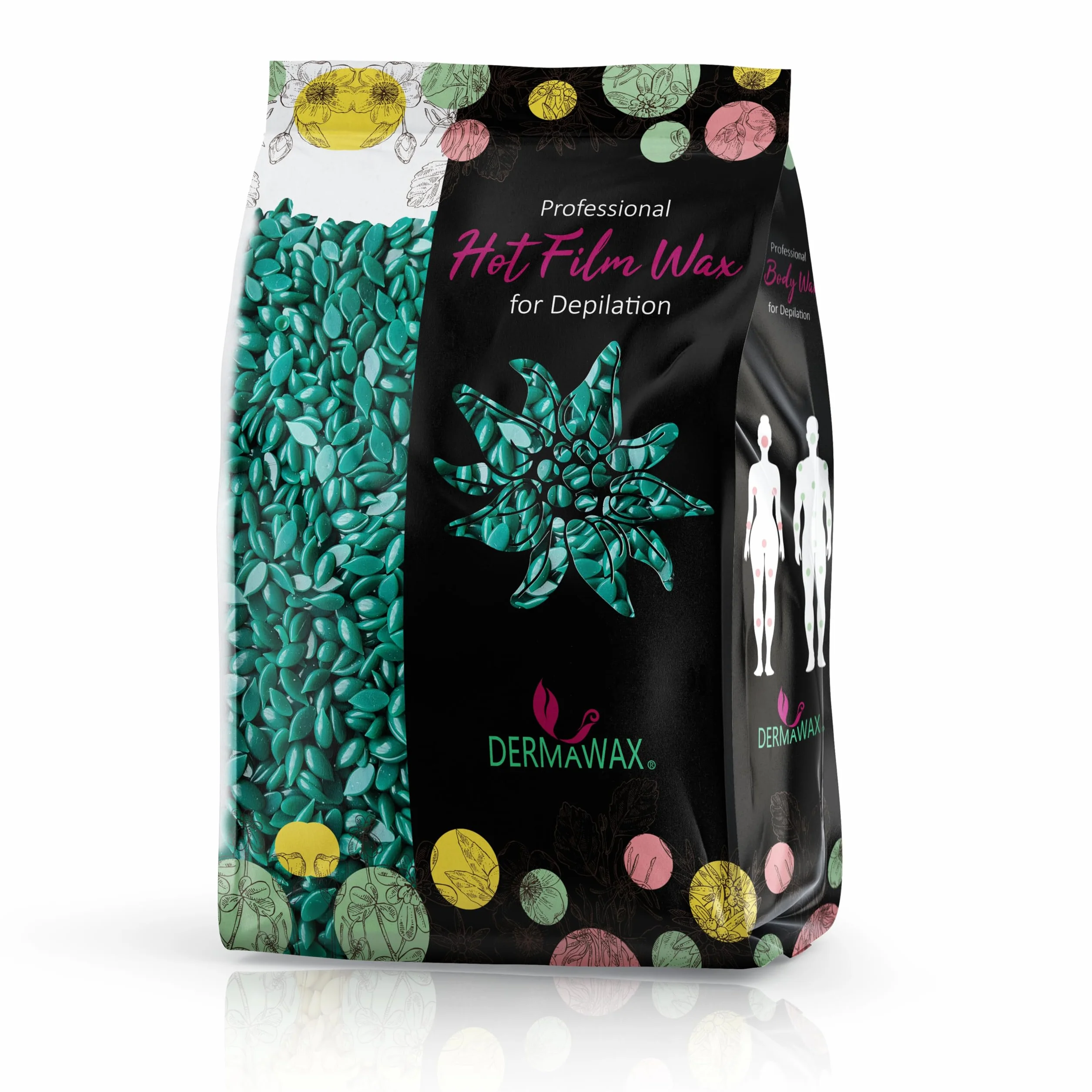 Dermawax Black Series Azulen Film wosk do usuwania włosów całego ciała