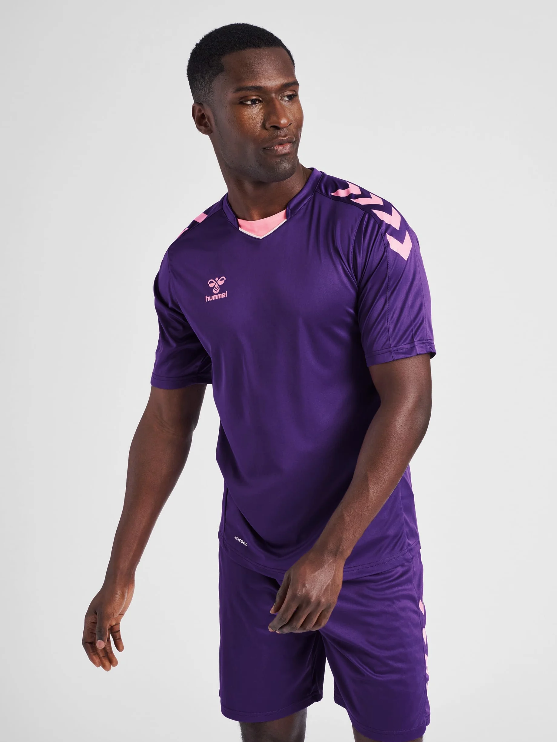 hummel Hmlcore Xk Poly Jersey S/S Koszulka męska, Fioletowy (512), XL
