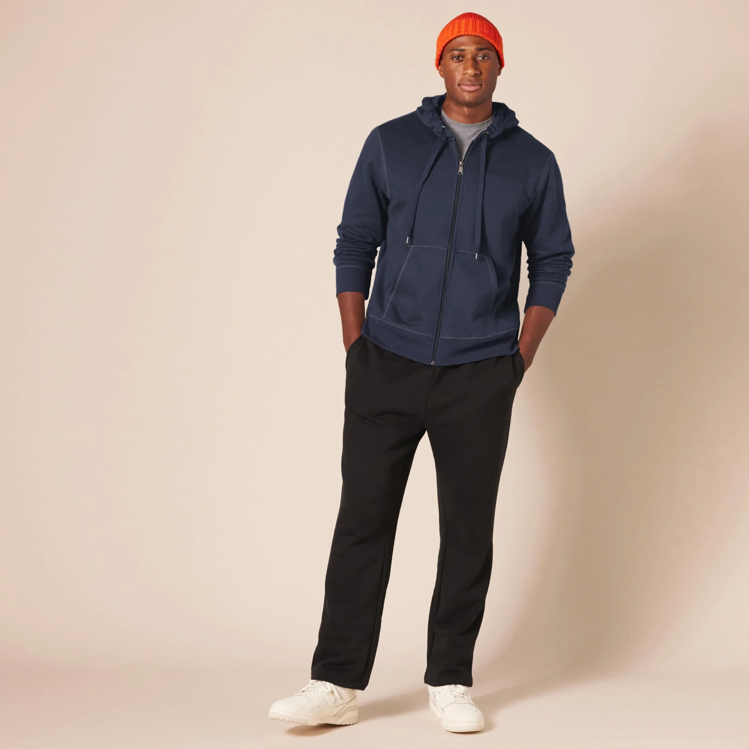 Amazon Essentials Mężczyźni Bluza polarowa z kapturem na zamek błyskawiczny (dostępna w wersjach Big i Tall)