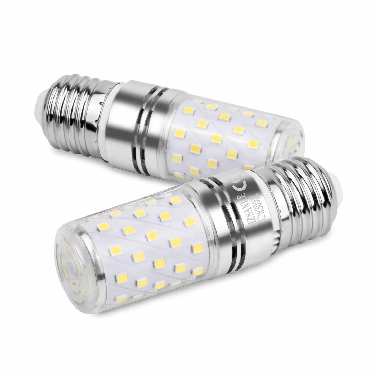 E27 żarówki LED Kukurydziane 12W, 3000K Ciepła Biel, 1350 lm, małe żarówki śrubowe Edisona, 100W Odpowiednik żarówek żarowniczych, Opakowanie 4 szt