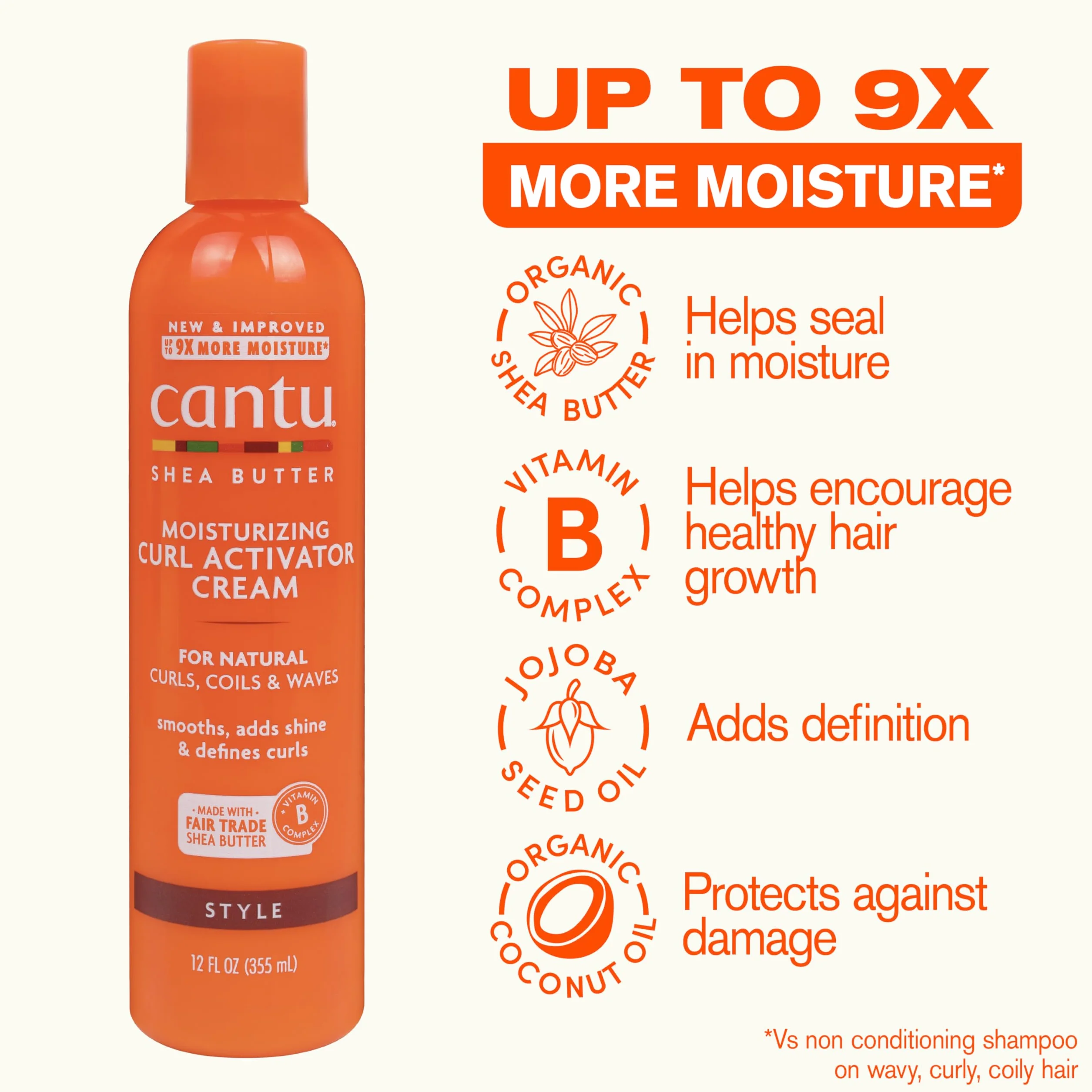 Cantu Masło shea Activator Curl do naturalnych włosów, 12 oz
