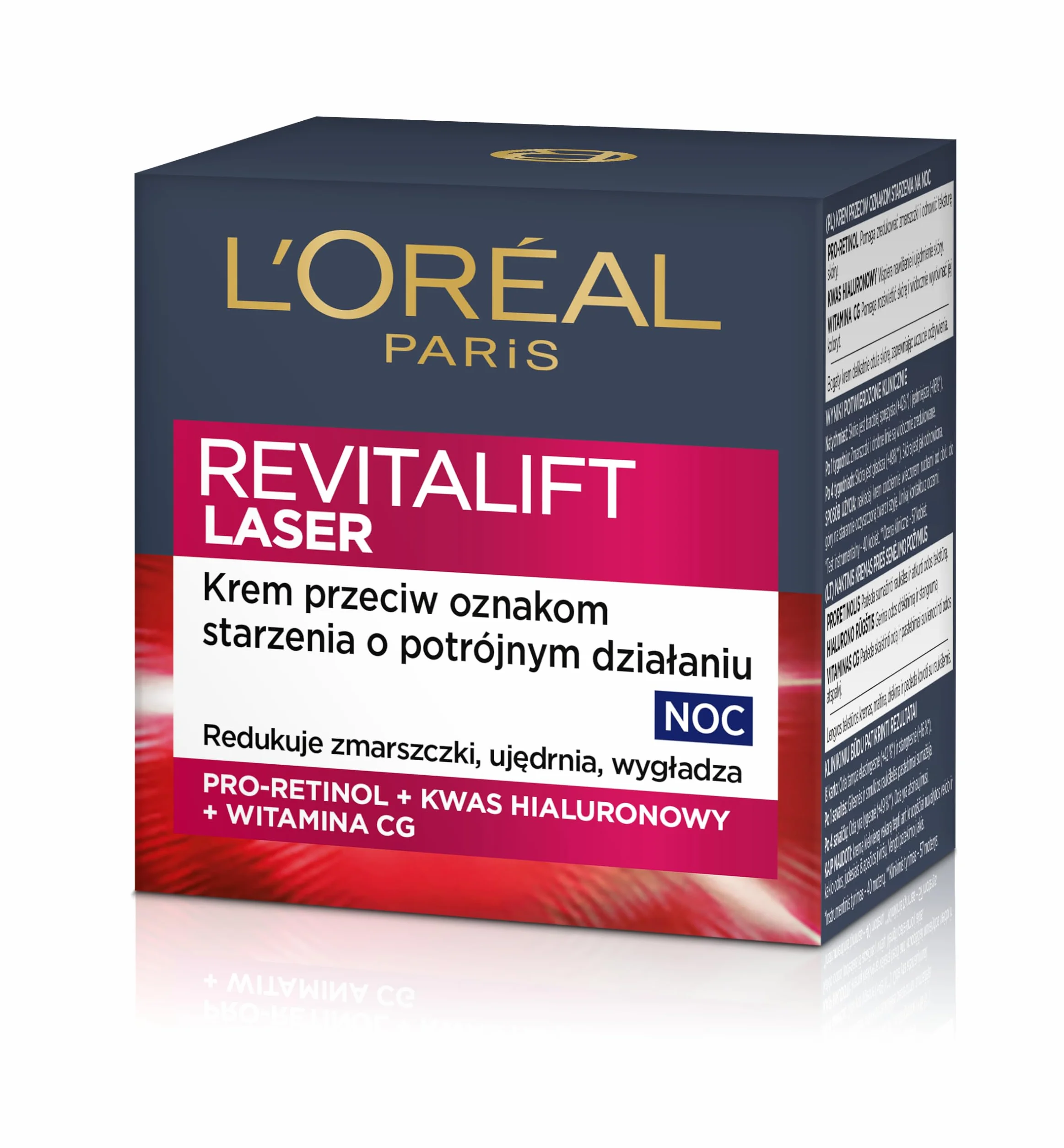 L'Oréal Paris Revitalift Laser X3 Krem-Maska Anti-Age na noc Terapia Regenerująca
