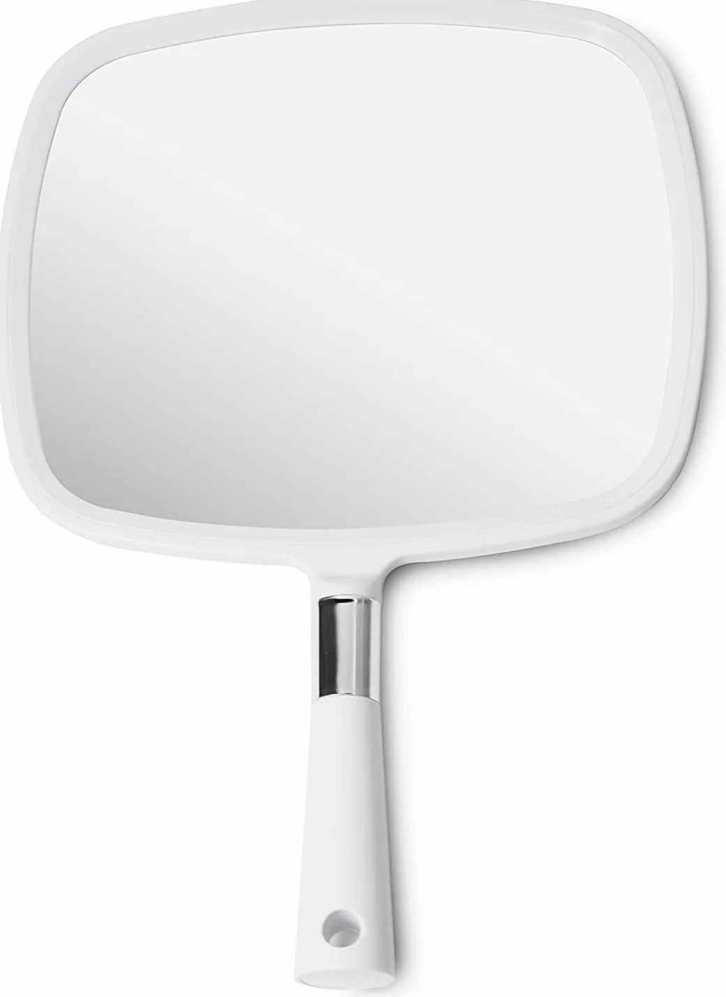 MIRRORVANA Duże i wygodne lusterko ręczne z uchwytem, białe, 5 szt. - 33CM x 23CM