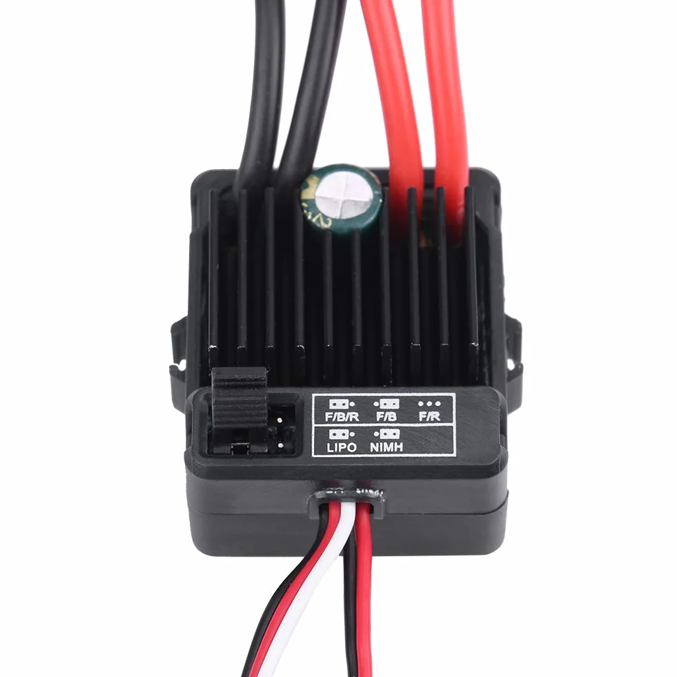 RC Car ESC Brushed 60A ESC Brushed ESC, Waterproof Brushed 1060 60A ESC 60A ESC Brushed for Touring RC Car Truggy 1/10 RC Car Complete Motors