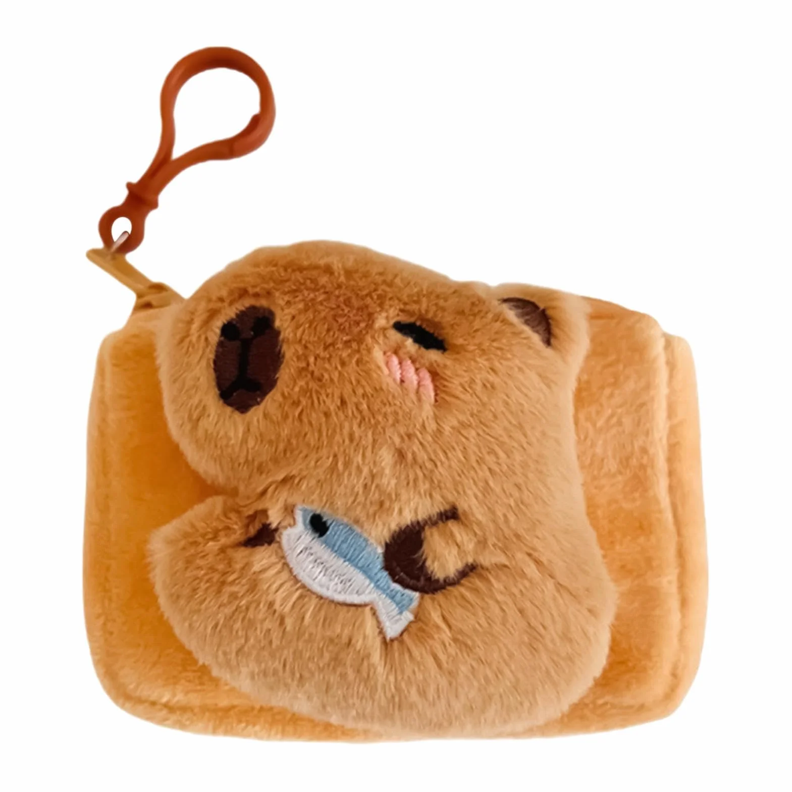 Capybara portmonetka na monety – kapibara pluszowa torba na co dzień ze zwierzętami, stylowa torba na monety ze zwierzętami, pluszowa torba na co dzień, urocza torebka z kapibarą, torebka na monety