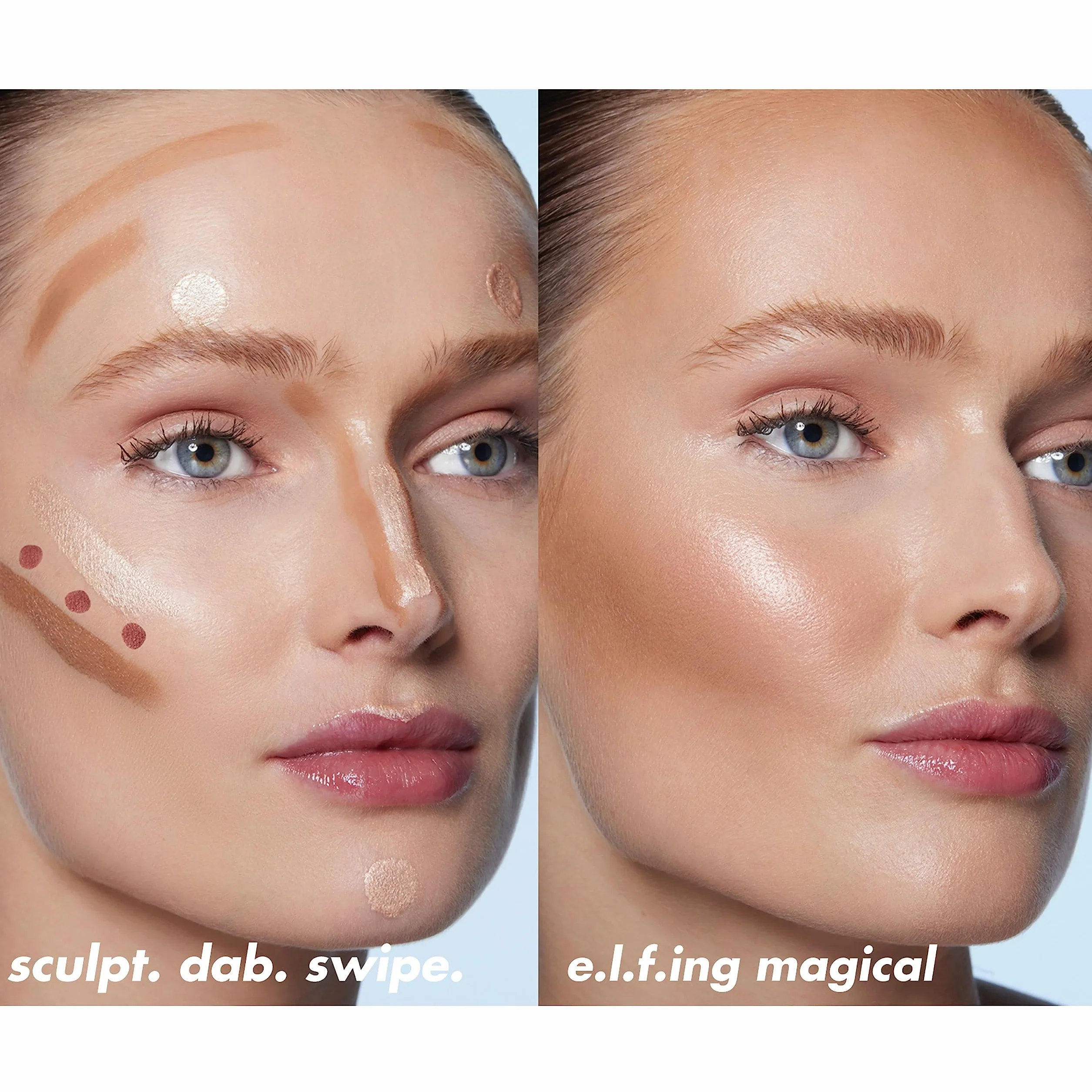 E.L.F. Halo Glow Beauty Wand Sztyft do Konturowania, Fair/Light, 10 g