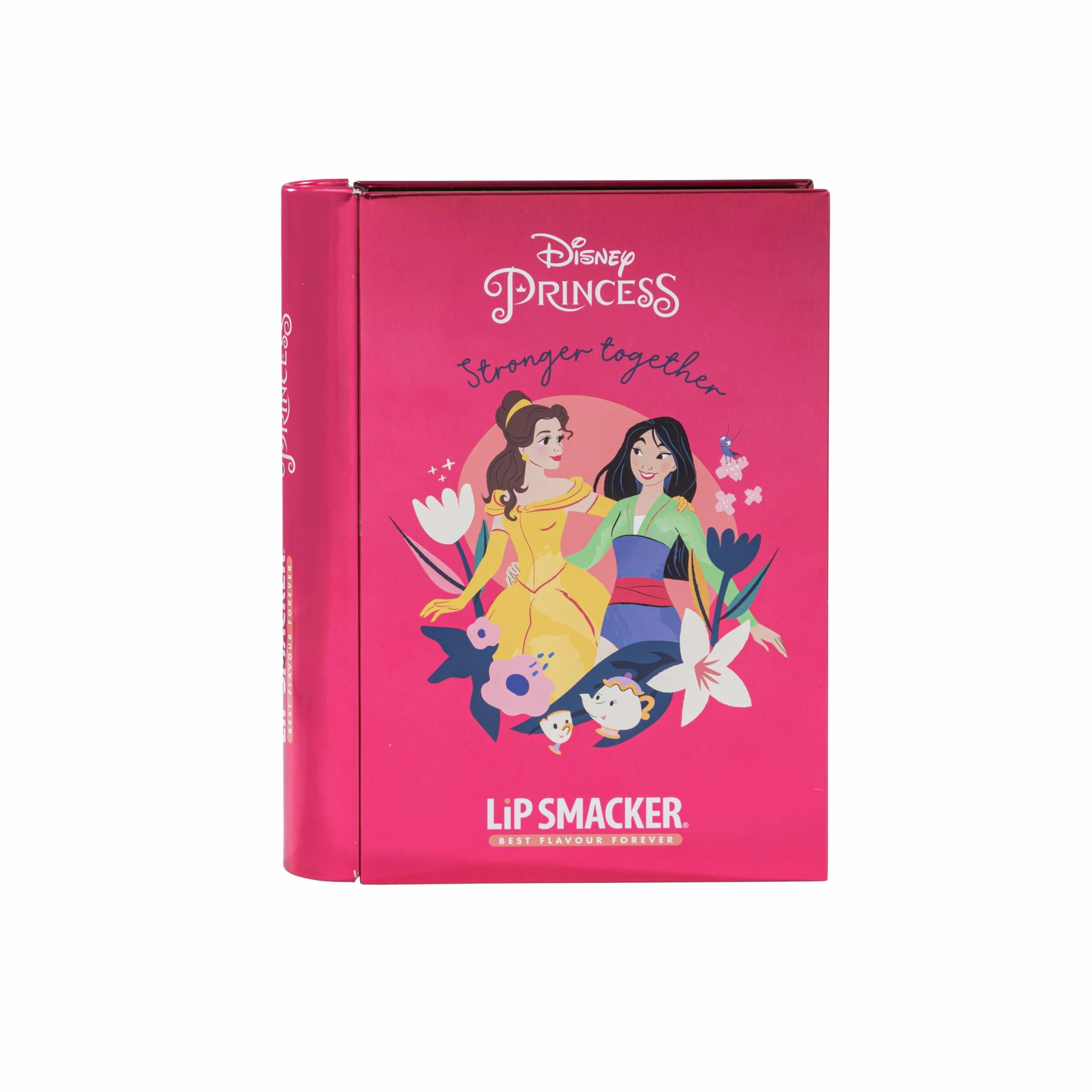 Lip Smacker Disney Beauty Book Tin, Zestaw do Makijażu dla Dziewczynki z Pomadkami, Błyszczykami, Lśniącymi Cieniami do Powiek i Lakierami do Paznokci, w Tym Akcesoria do Włosów i Makijażu