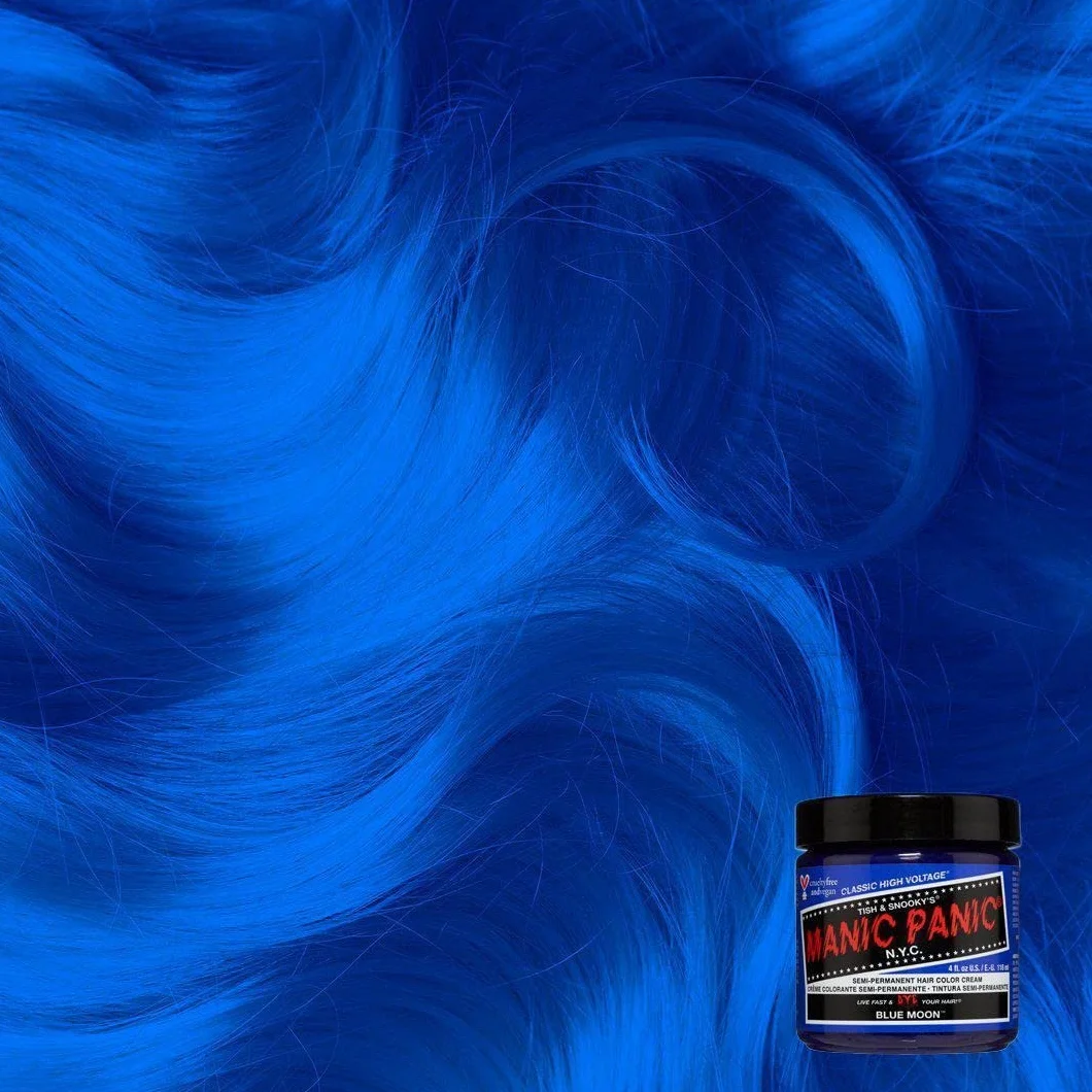 Manic Panic Classic Cream Półtrwała Farba do Włosów, Blue Moon, 118 ml