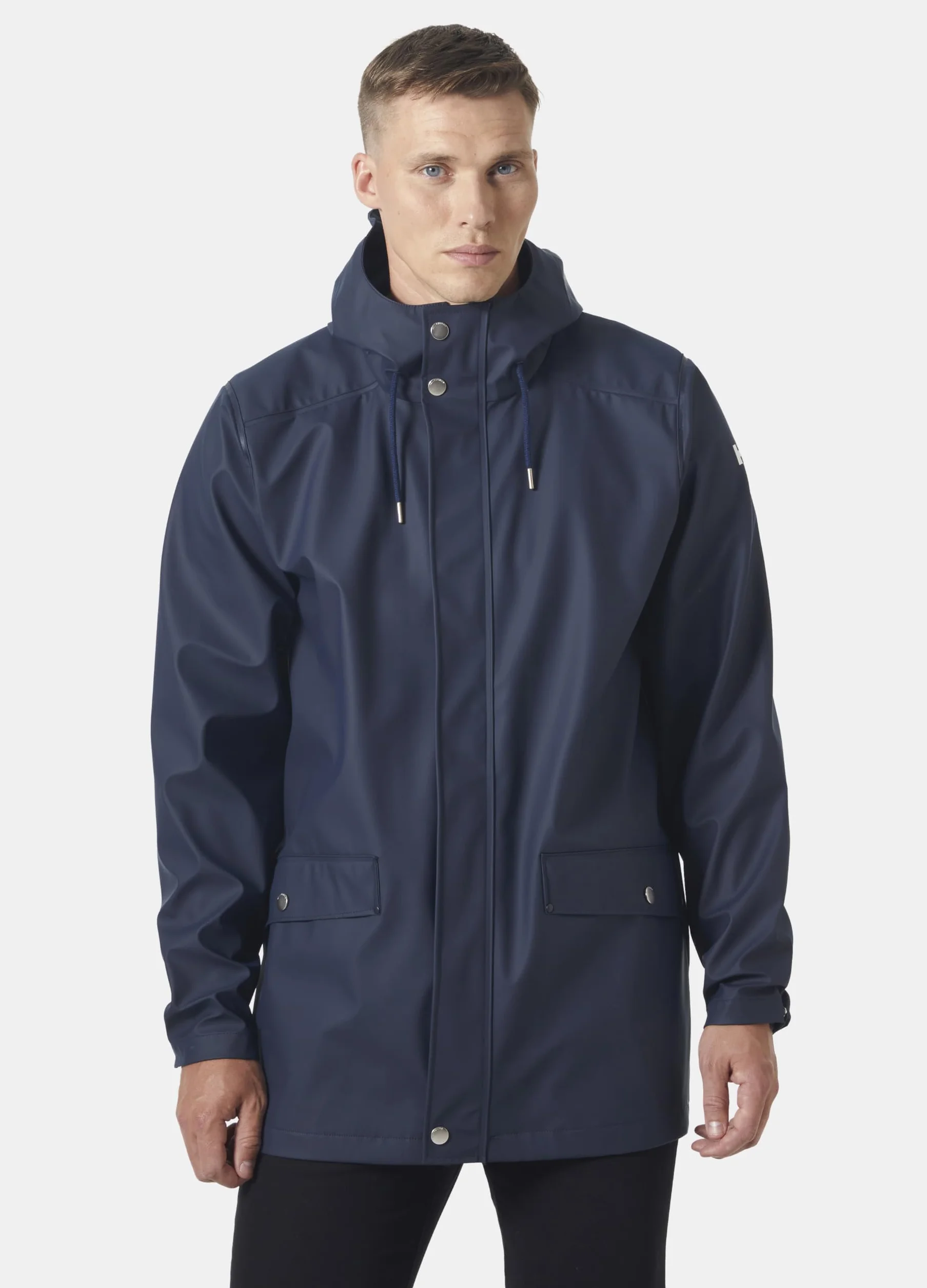 Helly Hansen Mężczyźni Moss Raincoat Płaszcz Przeciwdeszczowy, Granatowy (597 Navy), L